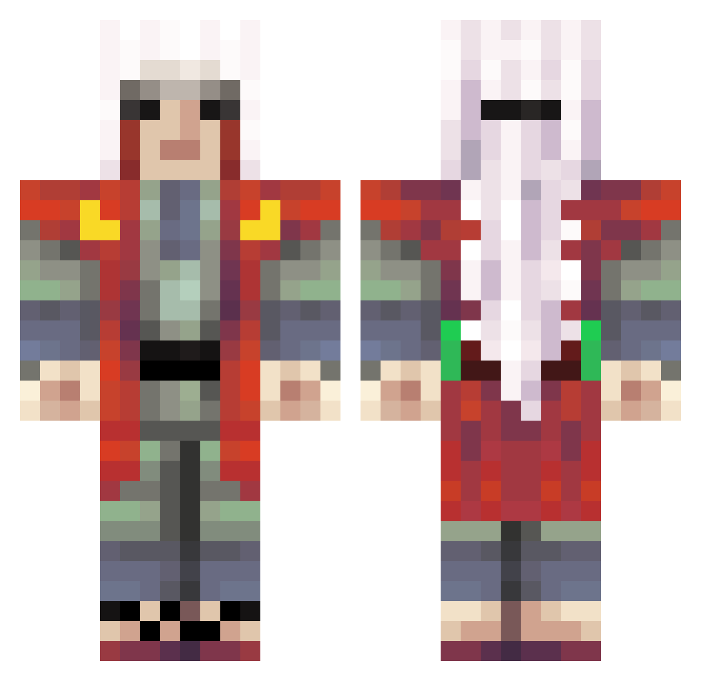 Ah_puch_ Minecraft skin, front and back view