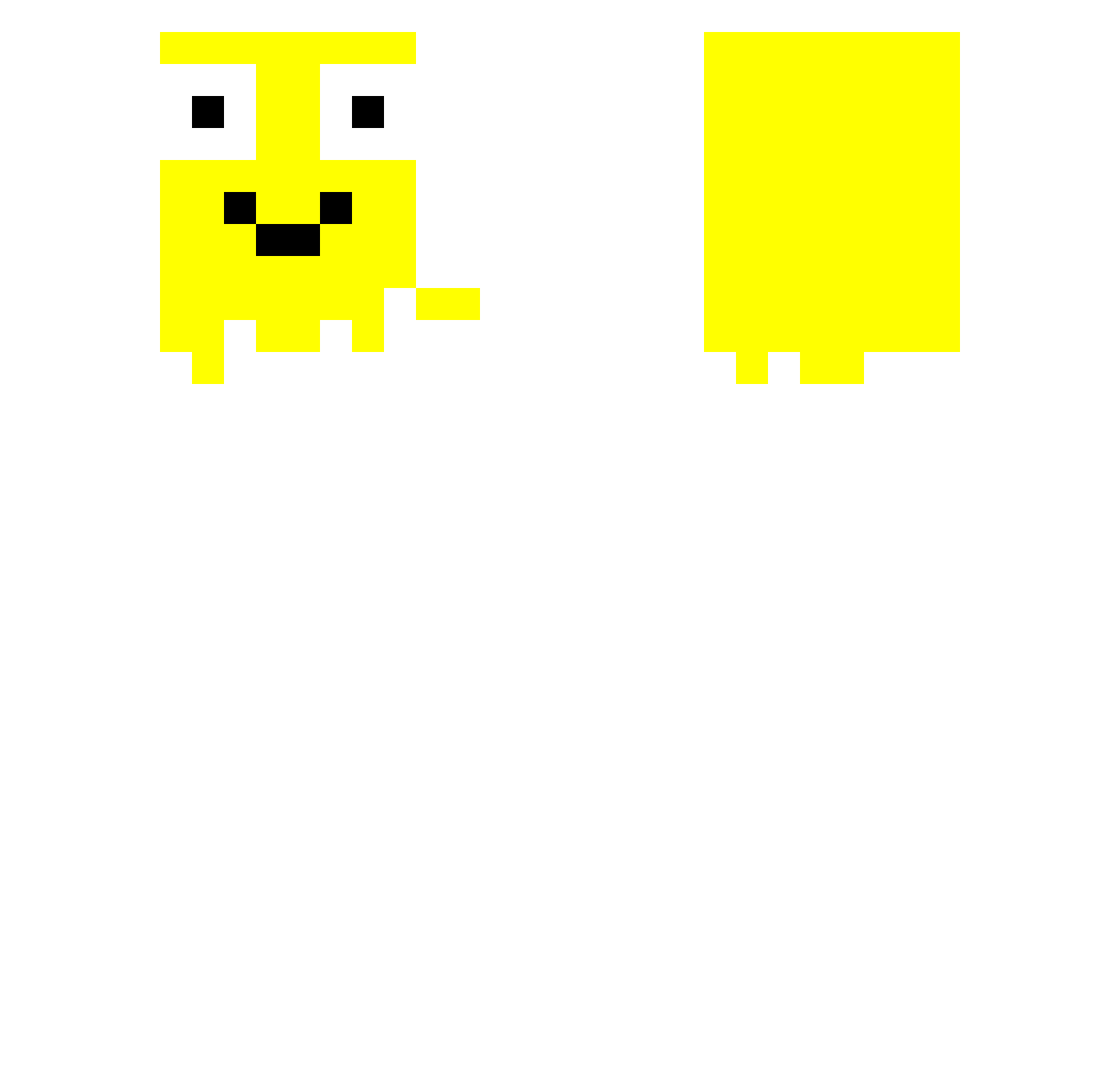 PhantomToxin Minecraft skin, front and back view