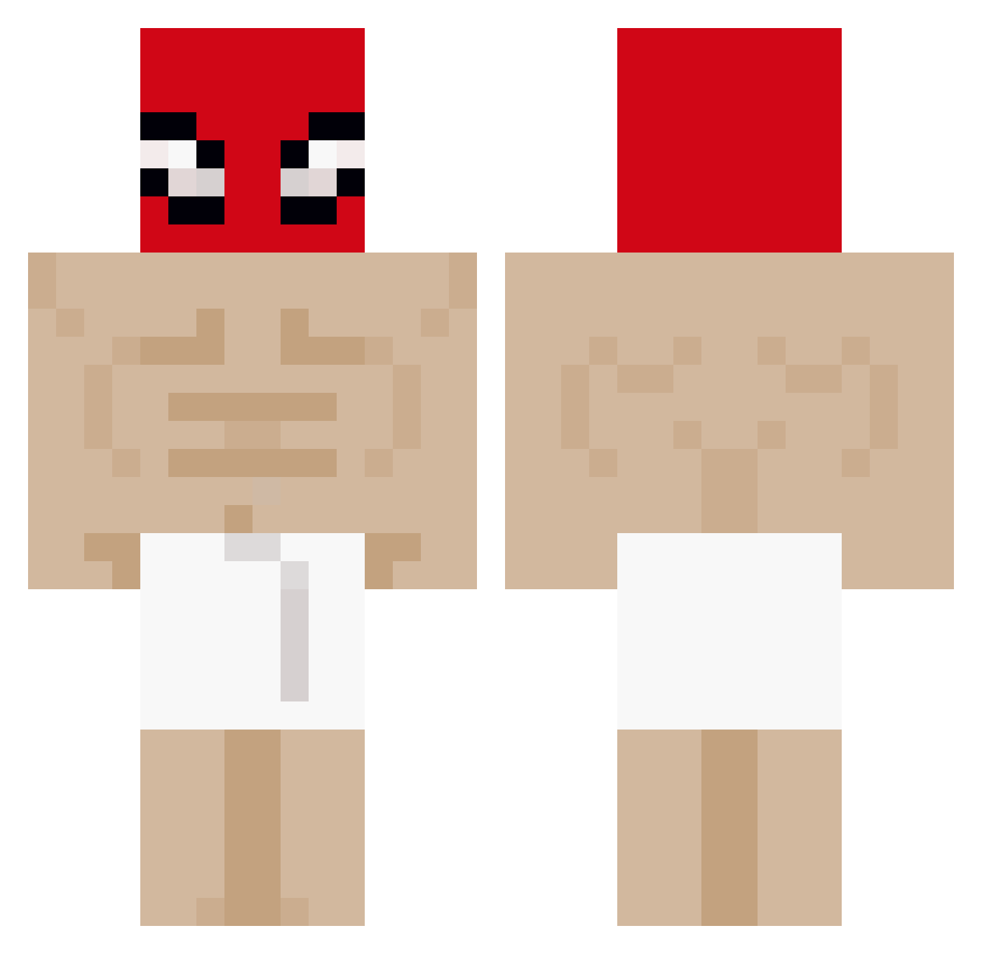 Wrongweevil9780 Minecraft skin, front and back view