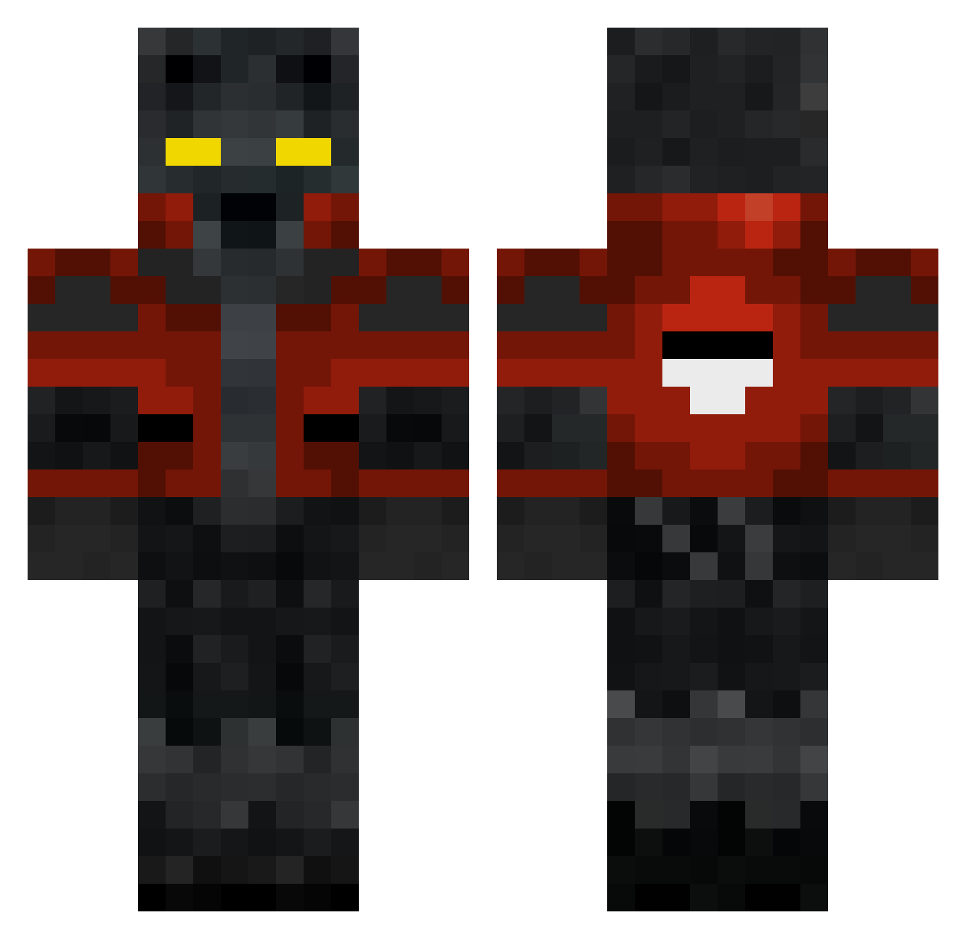 DaddyTico Minecraft skin, front and back view