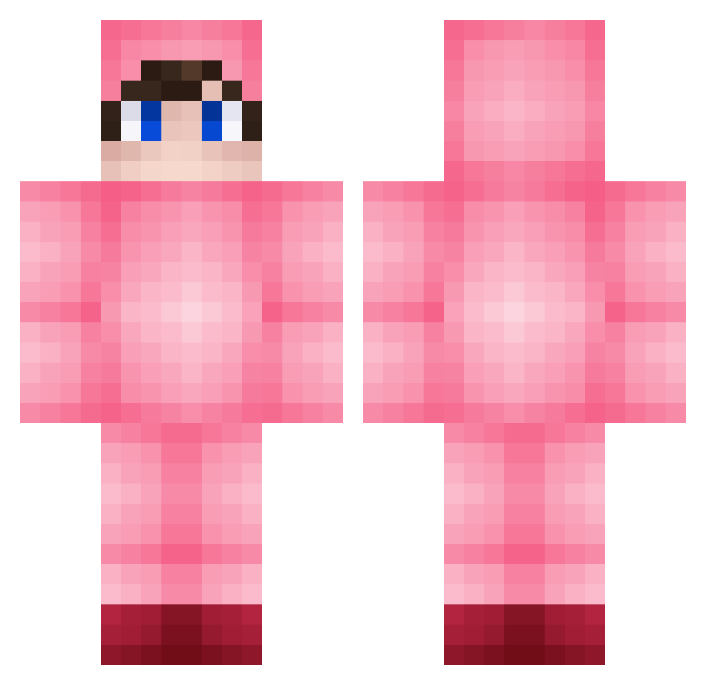 Maxred2071 Minecraft skin, front and back view