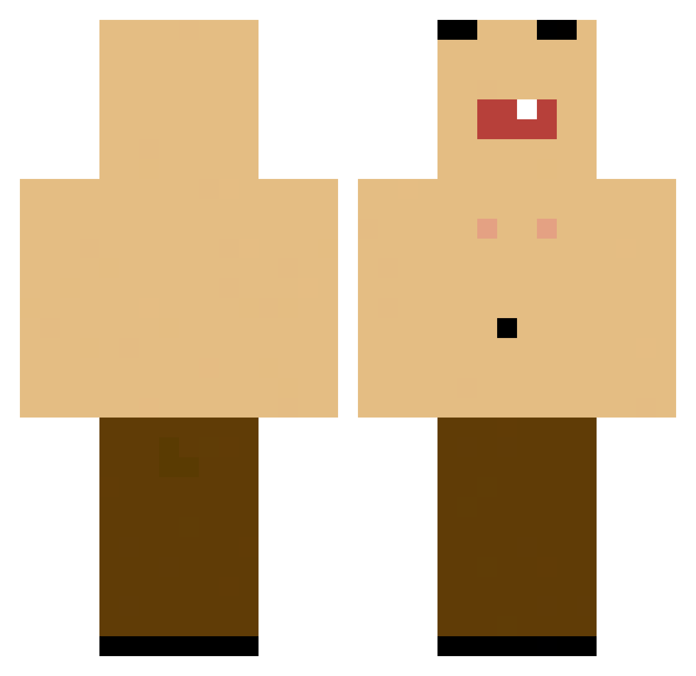 TreeGoneBerserk Minecraft skin, front and back view