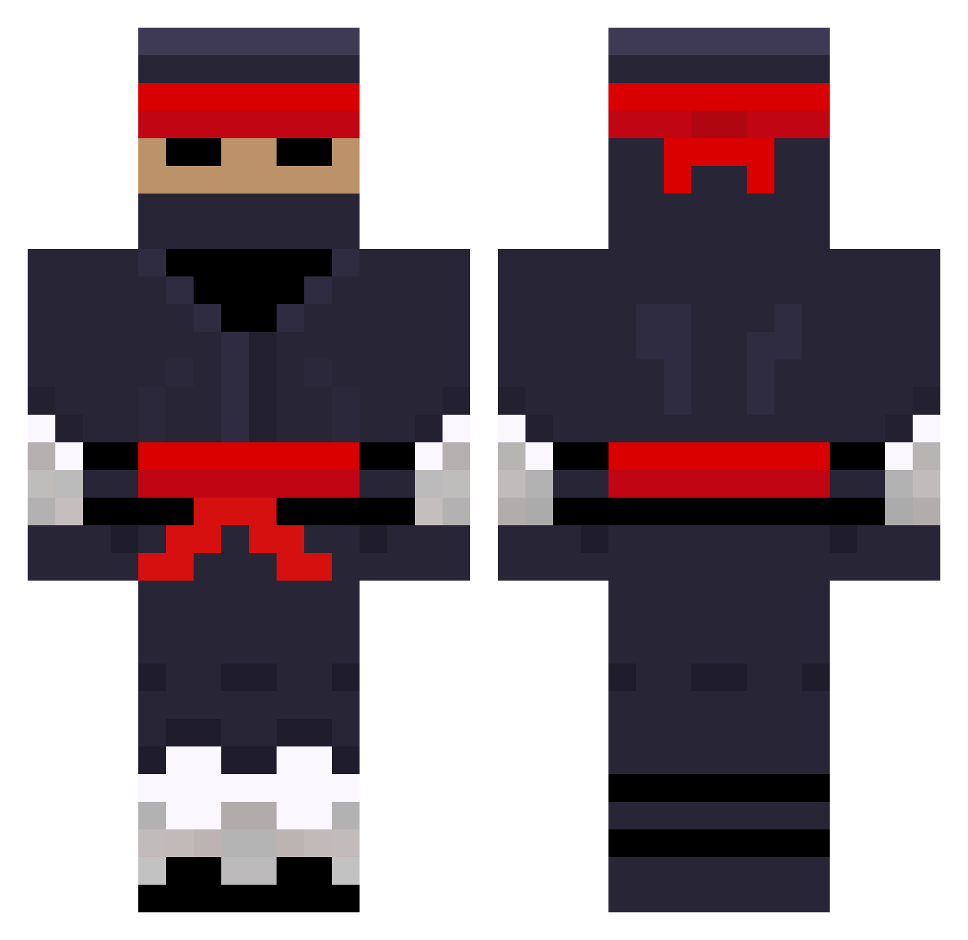 ElFercho41 Minecraft skin, front and back view