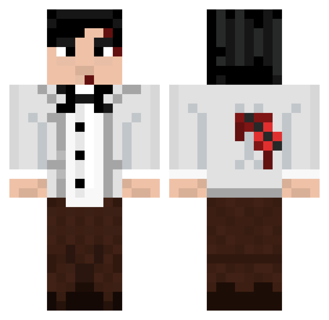 jhonnlenon2 Minecraft skin, front and back view