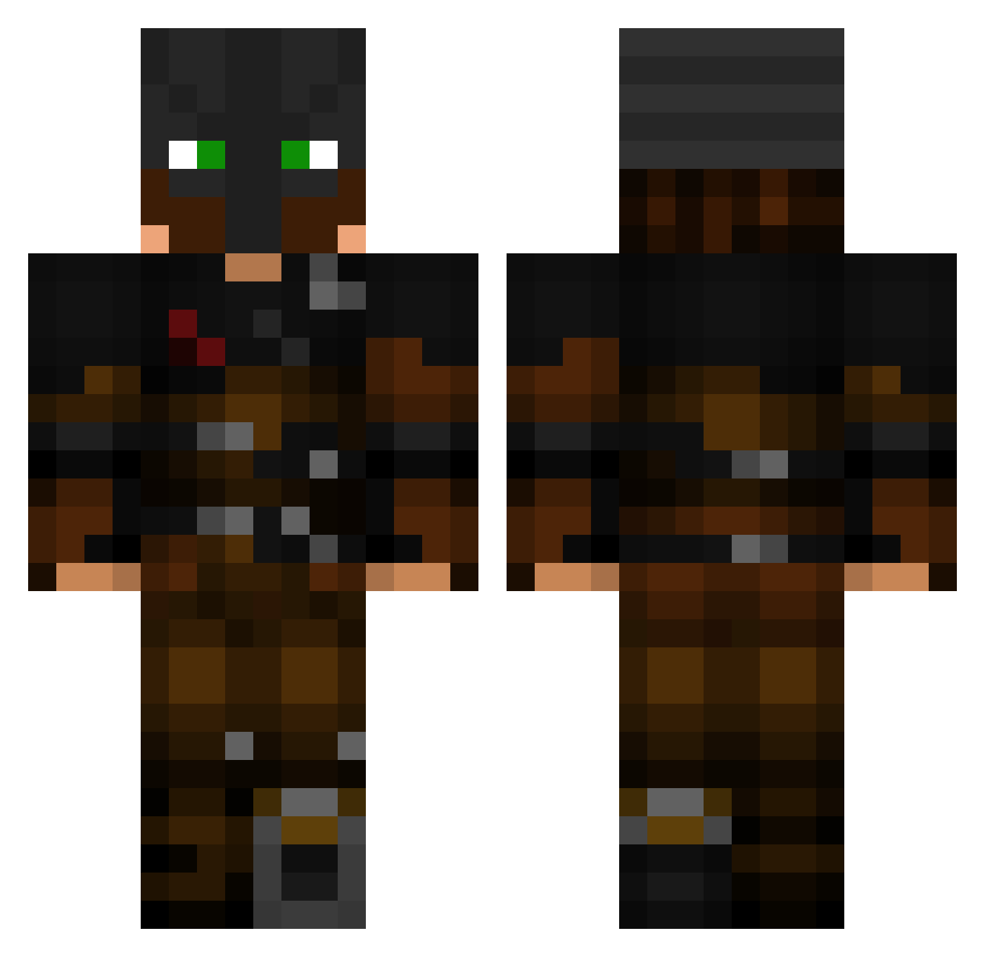 Noty05 Minecraft skin, front and back view