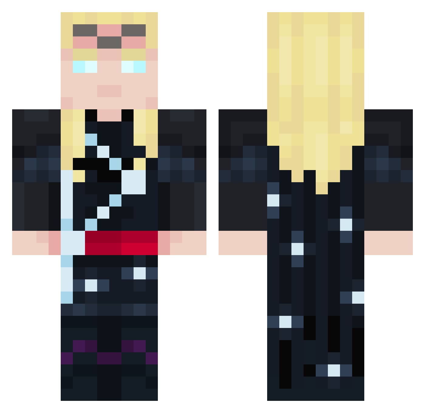 Crazy_Buffay Minecraft skin, front and back view