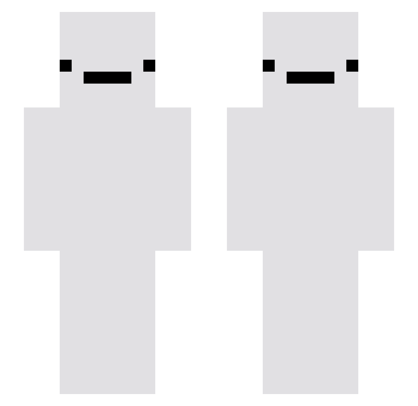 ScaryMonsters__ Minecraft skin, front and back view