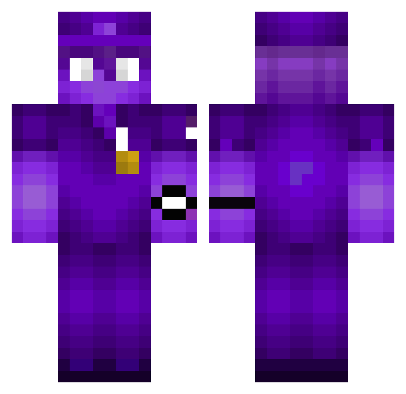 freice Minecraft skin, front and back view
