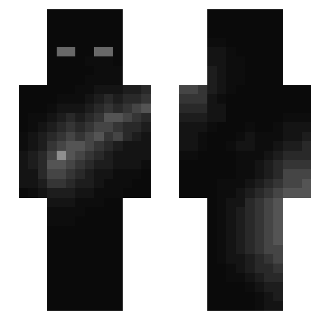 dexar00 Minecraft skin, front and back view