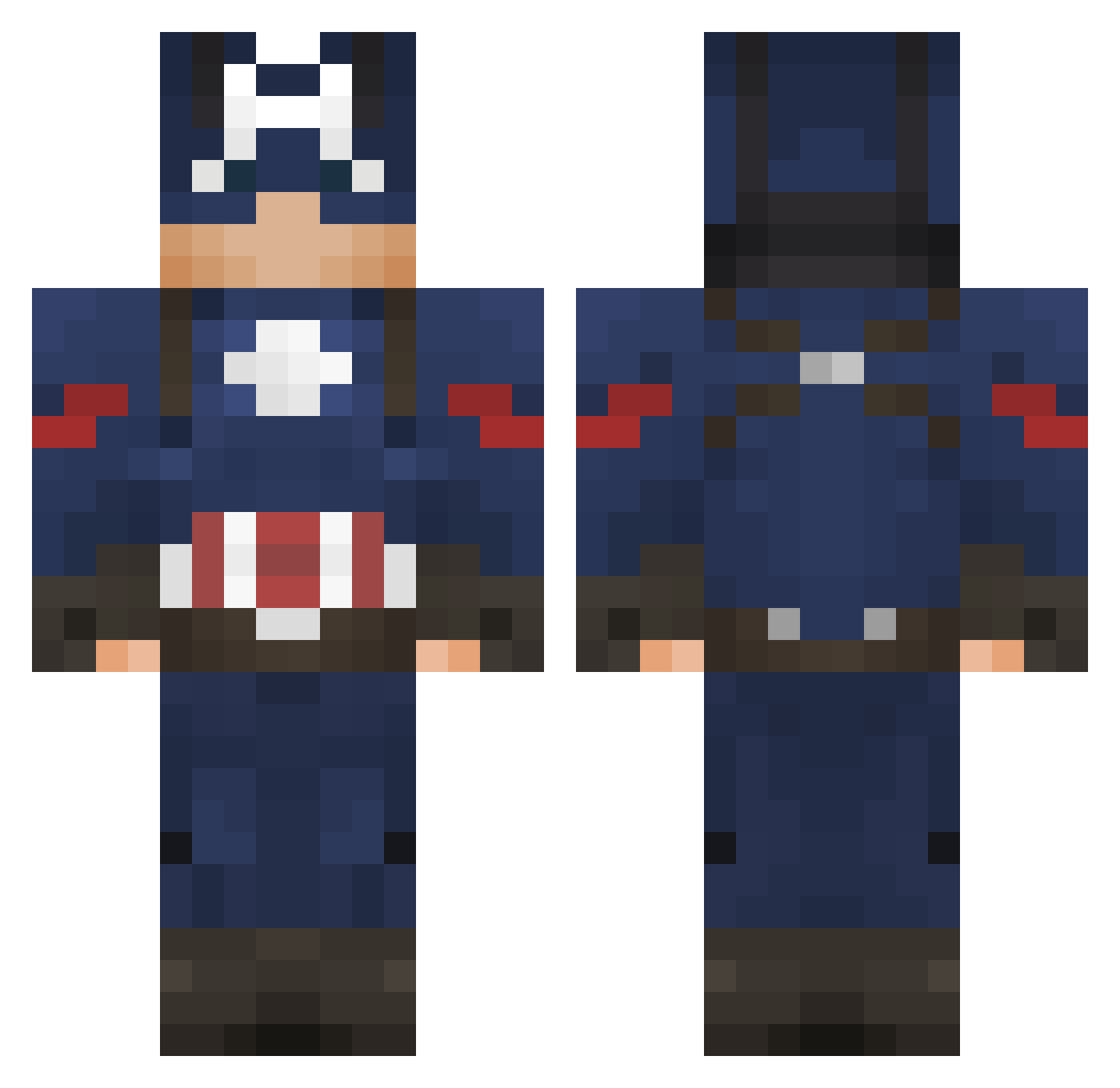 Taizen_ Minecraft skin, front and back view