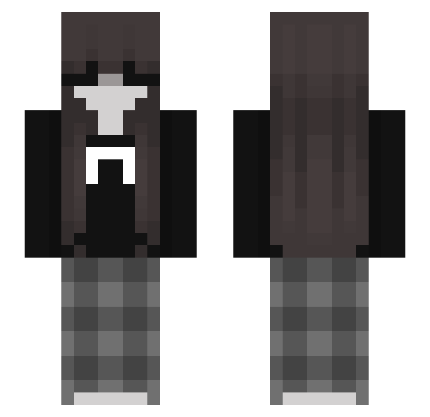 napni Minecraft skin, front and back view