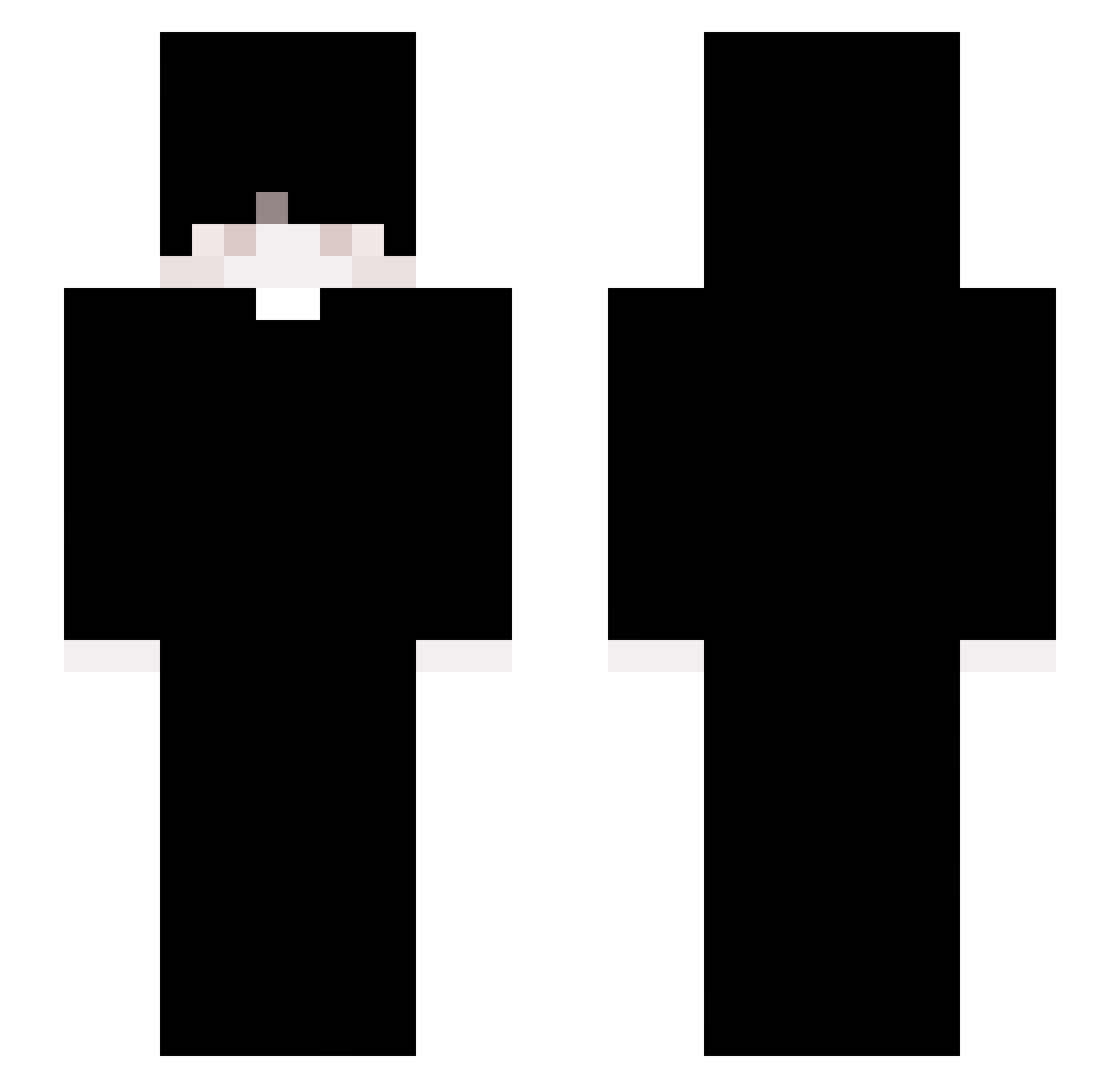 PlumberBoii Minecraft skin, front and back view