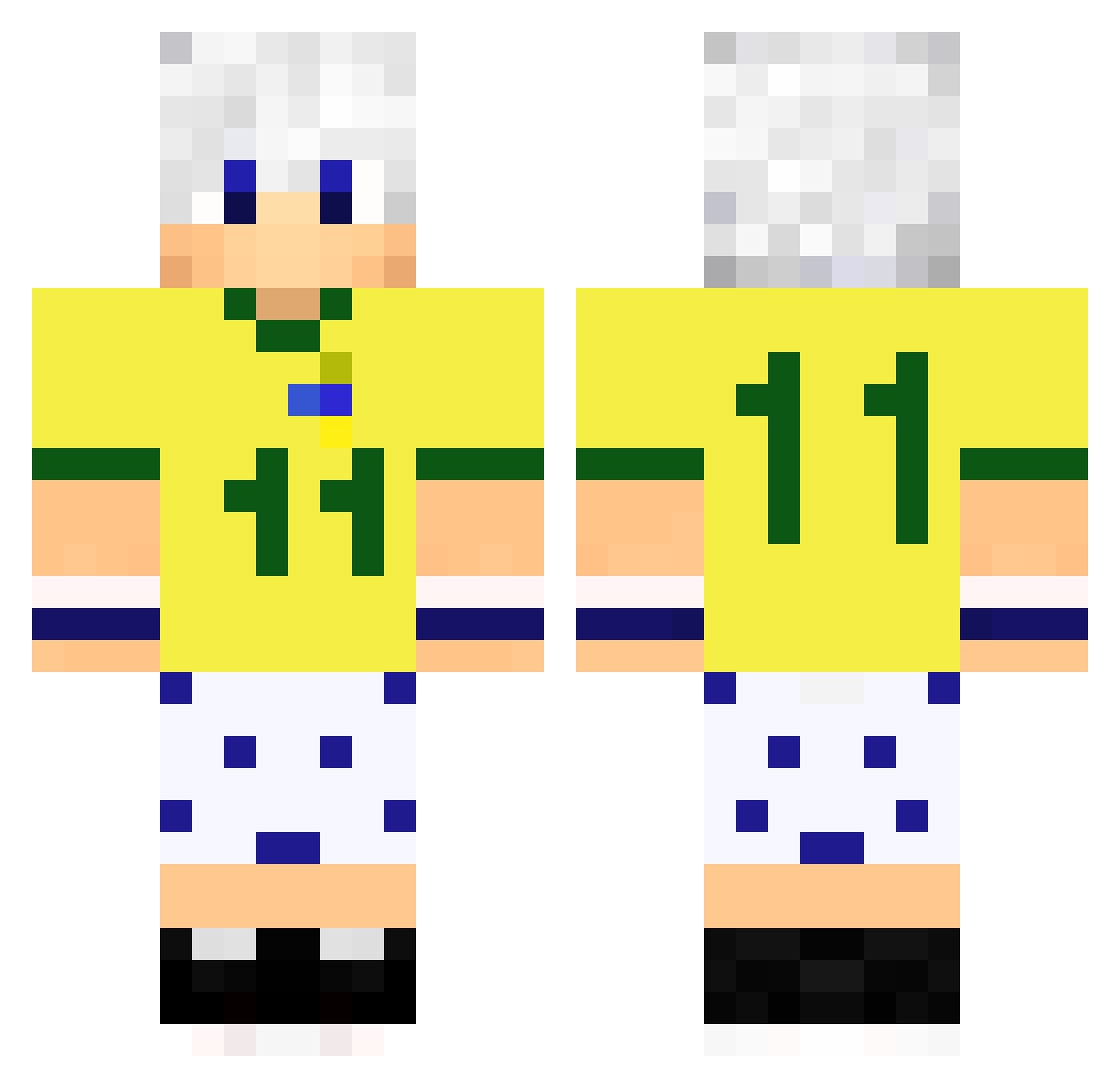 MDS_1218 Minecraft skin, front and back view