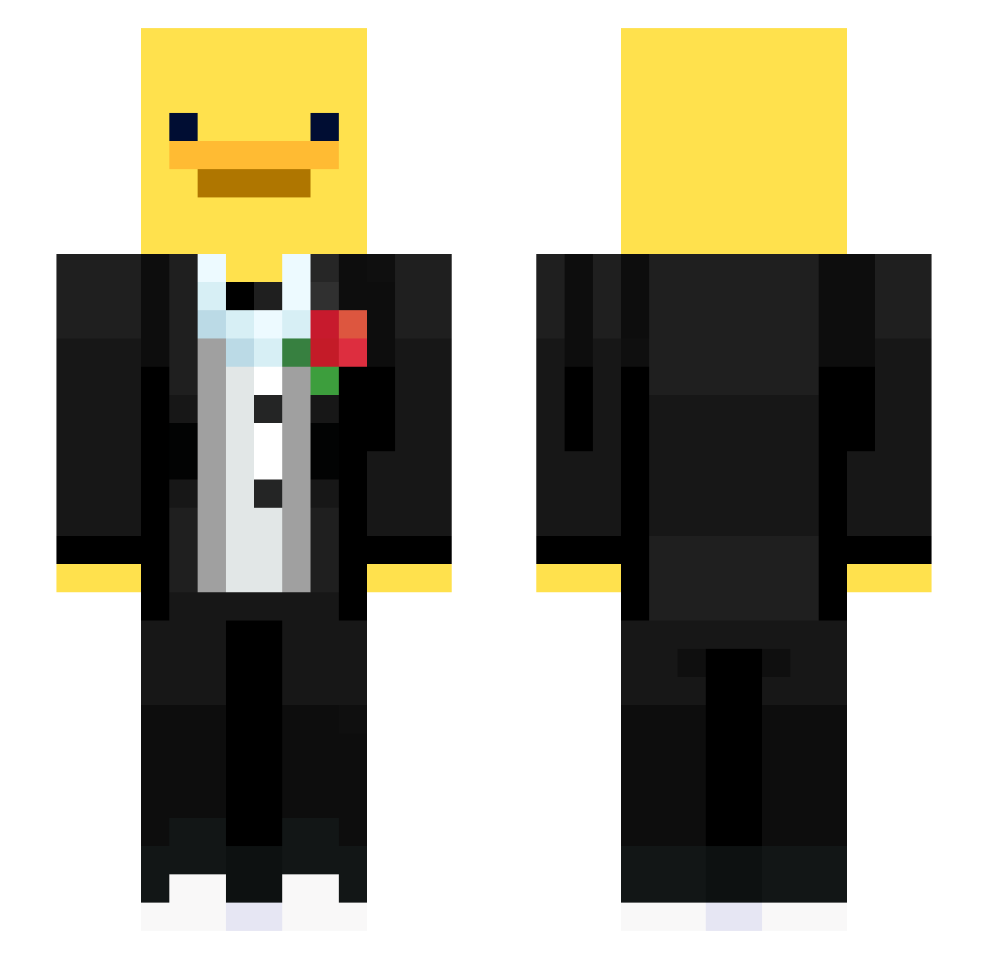SirHuggyBear957 Minecraft skin, front and back view