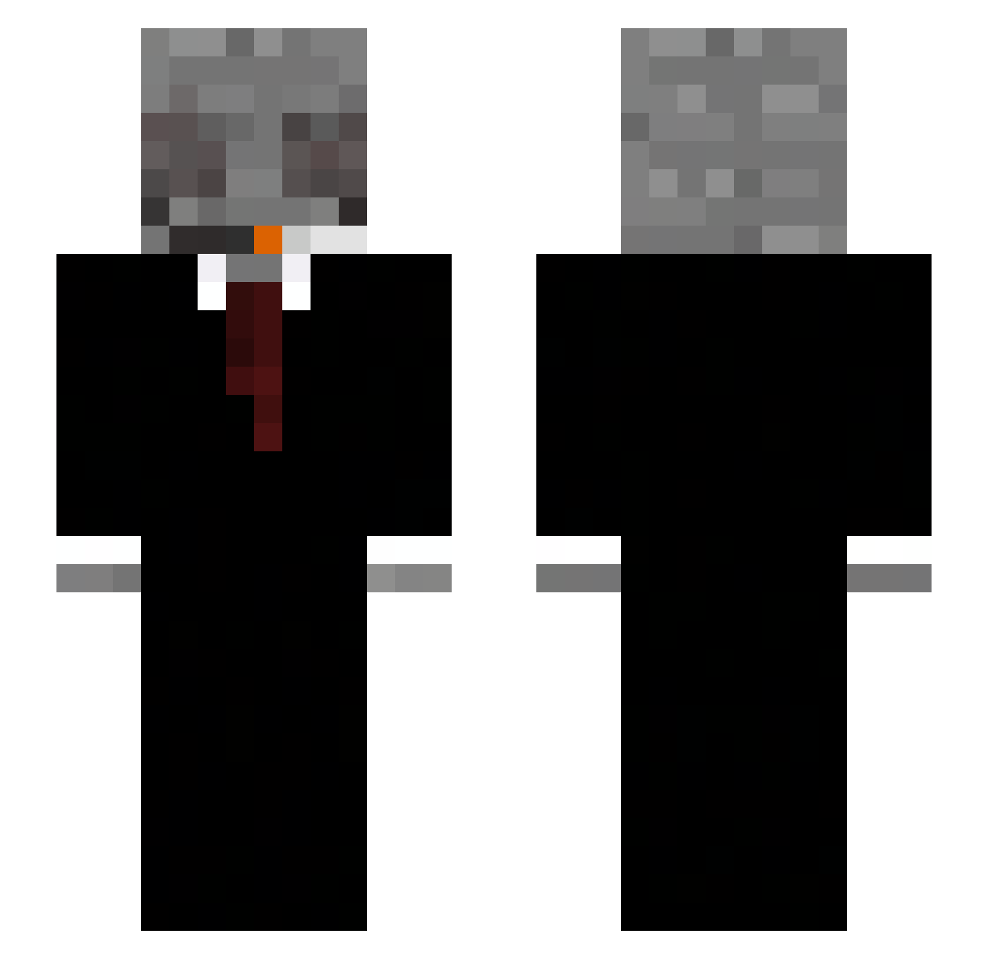 Fqsv Minecraft skin, front and back view