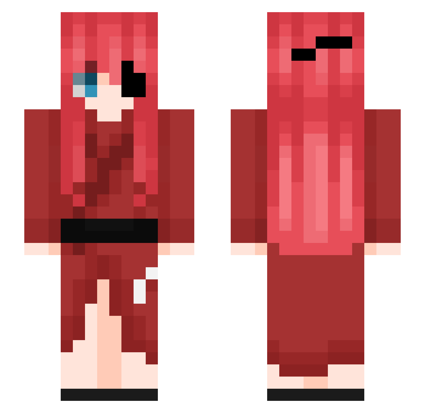 maick00 Minecraft skin, front and back view