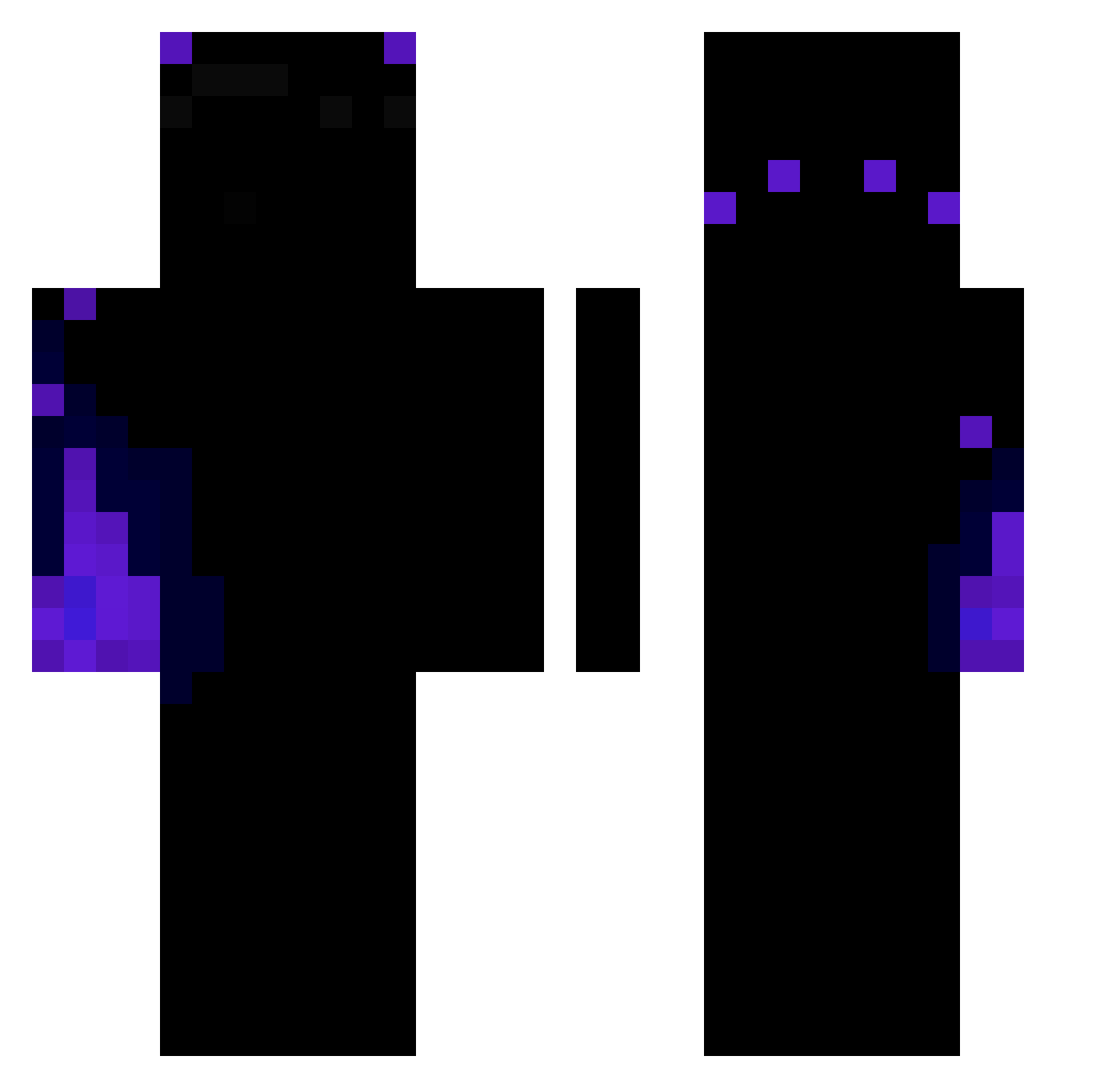 Vasify Minecraft skin, front and back view