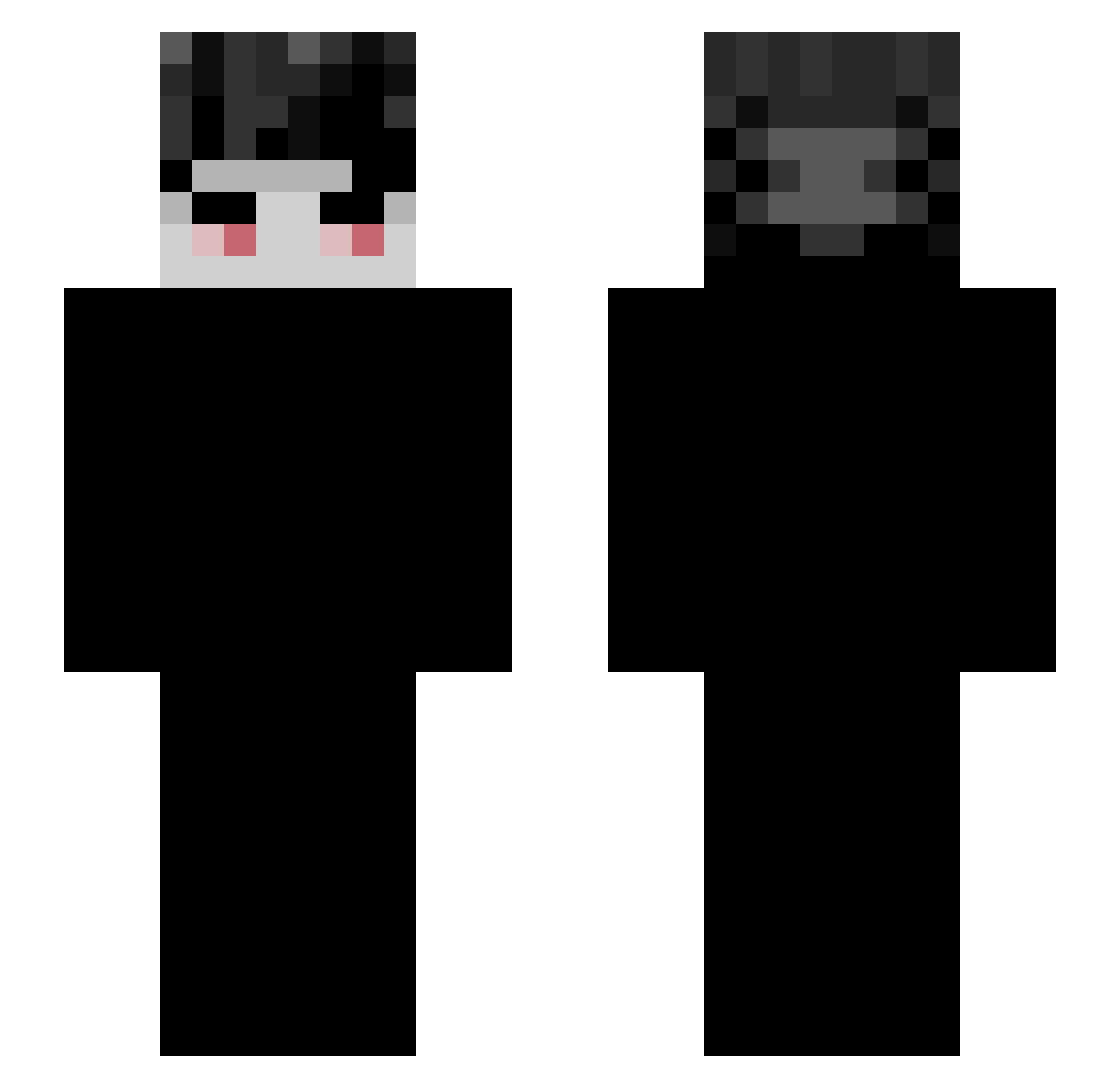 DaryskChilean Minecraft skin, front and back view
