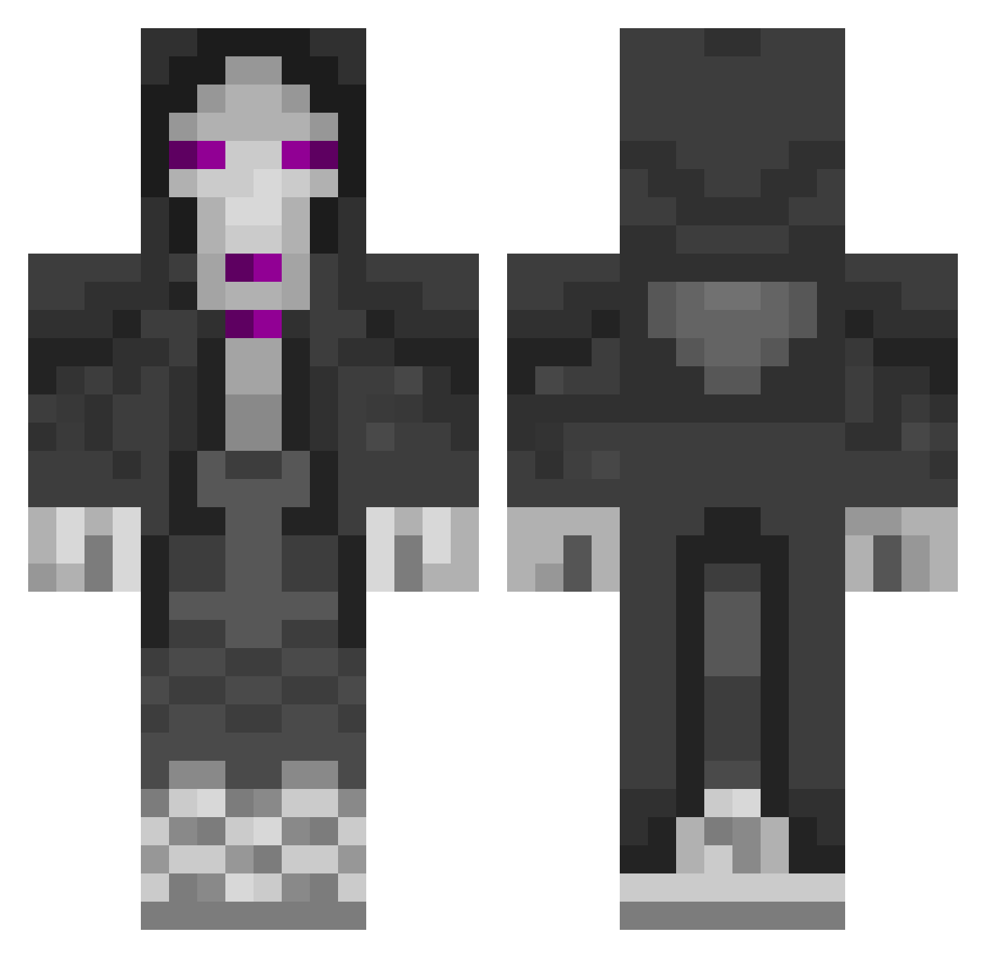 P0LAR_S Minecraft skin, front and back view