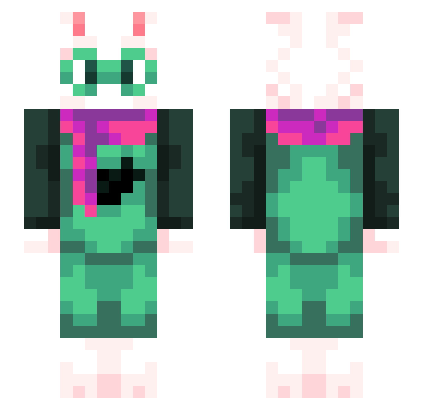 lolriti99 Minecraft skin, front and back view