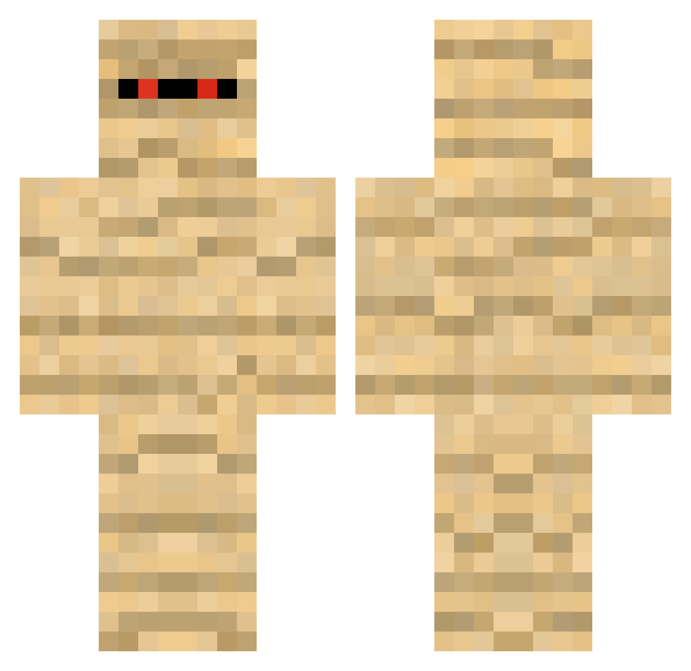 ShutenDojiOni Minecraft skin, front and back view