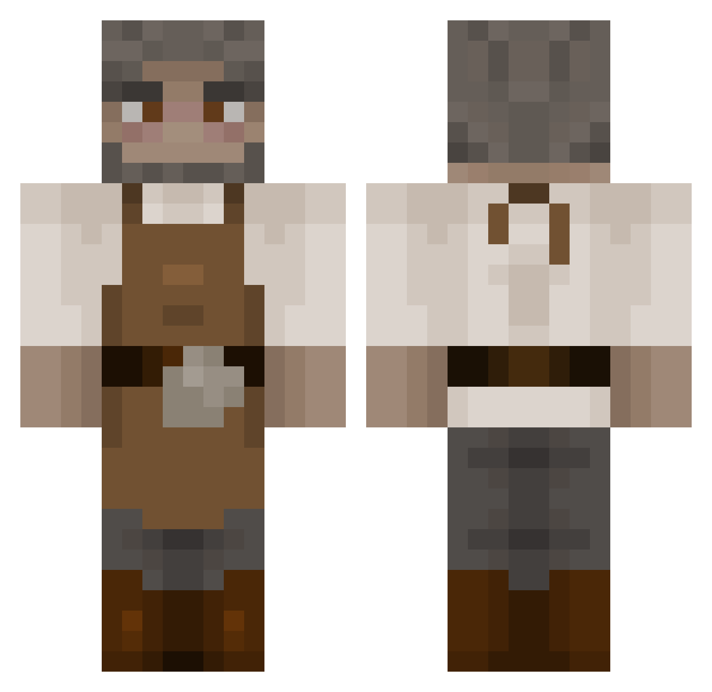 Terry_Tricycler Minecraft skin, front and back view