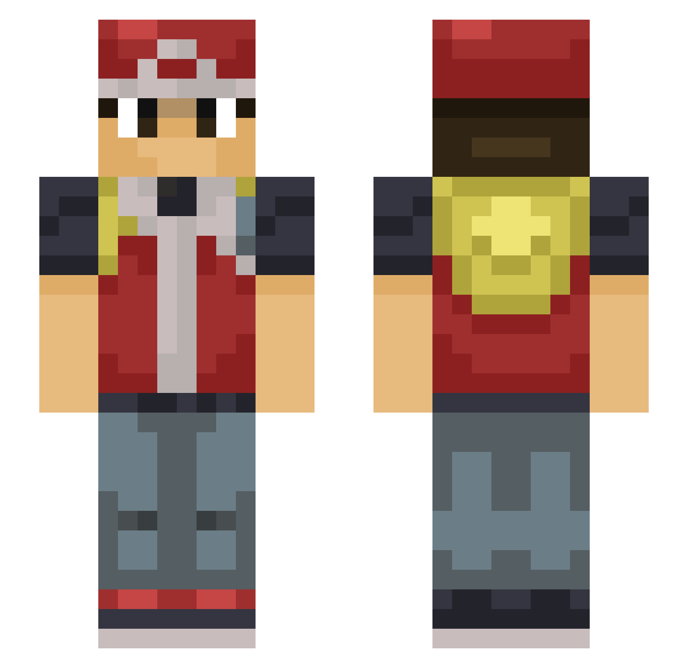 Richardsii Minecraft skin, front and back view