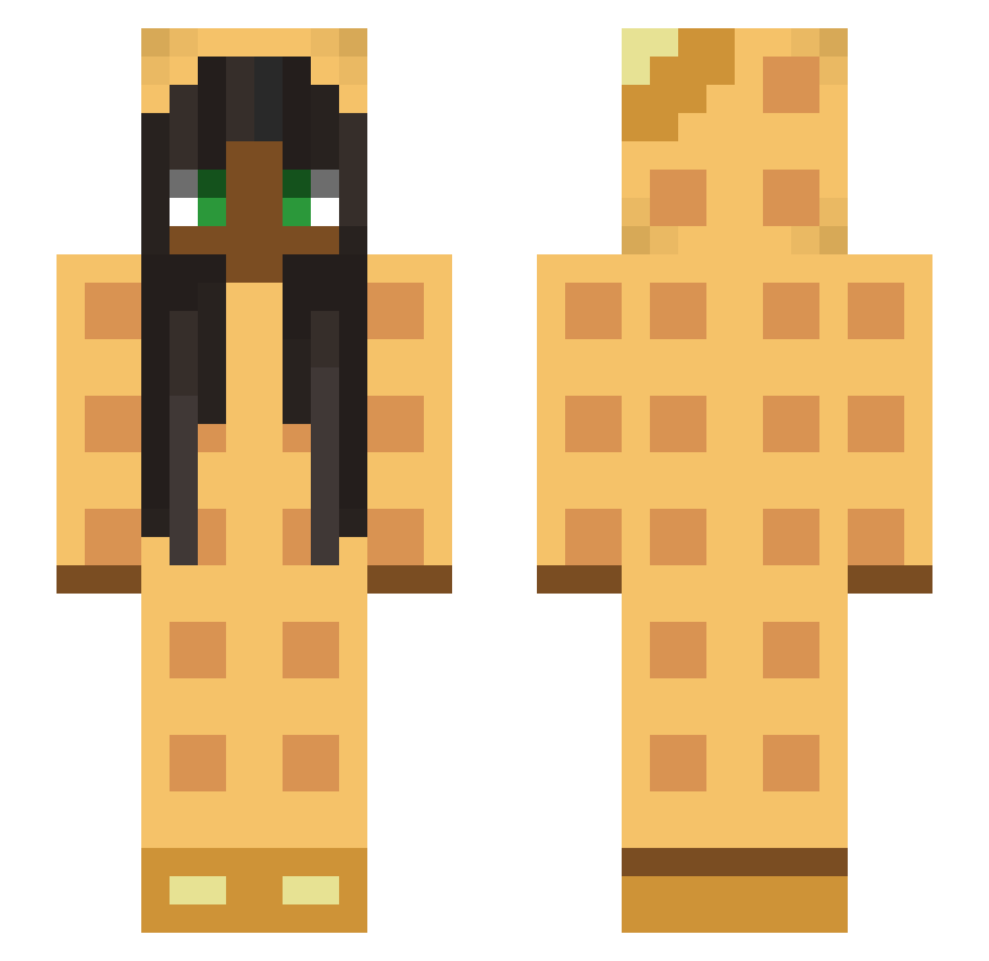 alishamooni Minecraft skin, front and back view