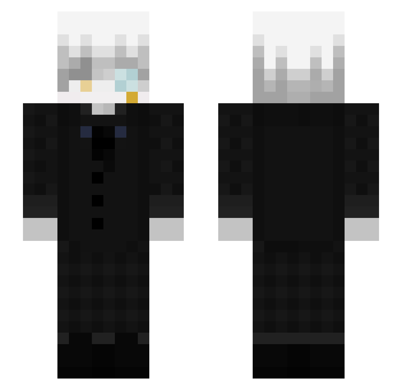 CallMeOuch Minecraft skin, front and back view