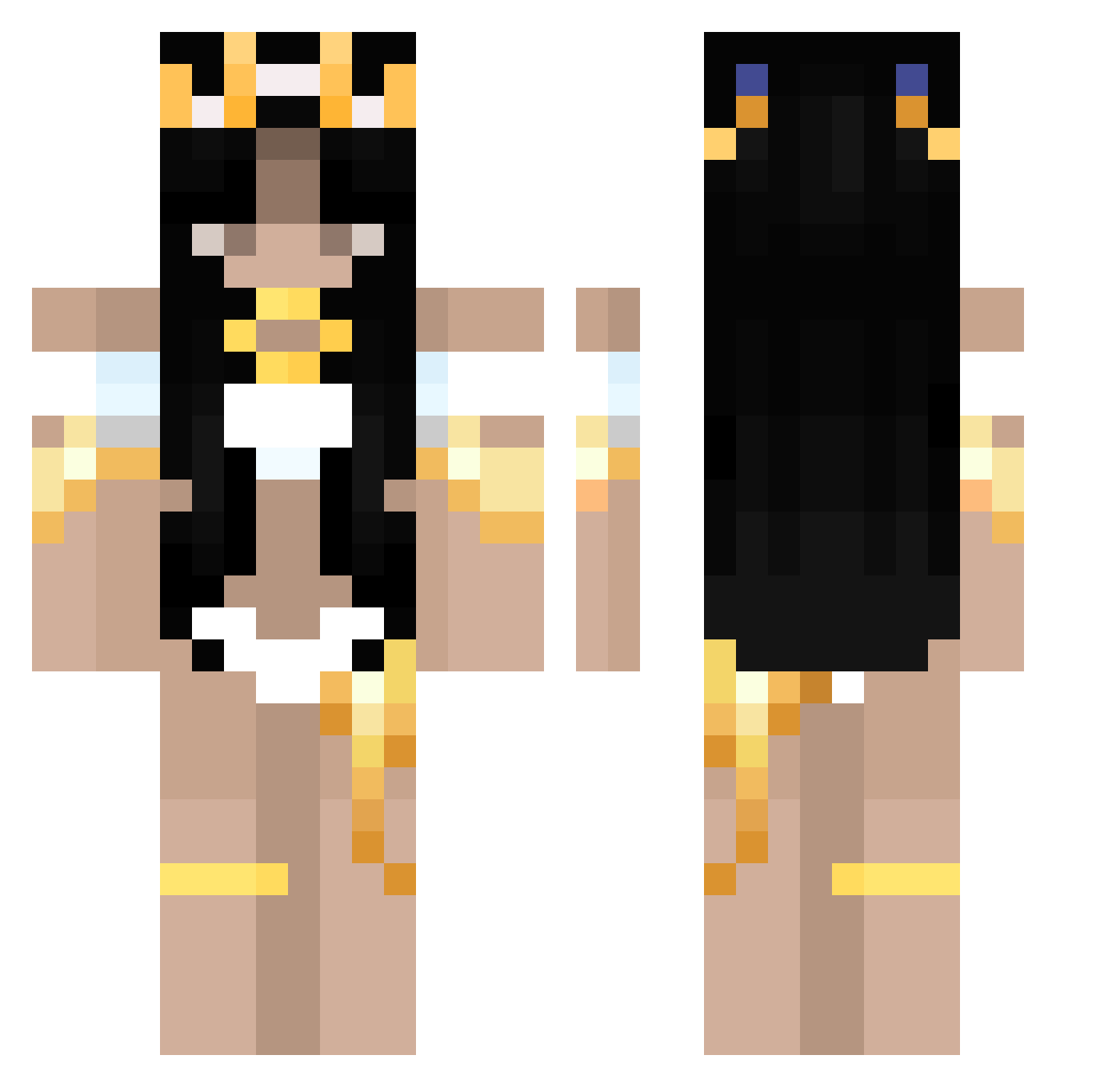 Smuxee_ Minecraft skin, front and back view