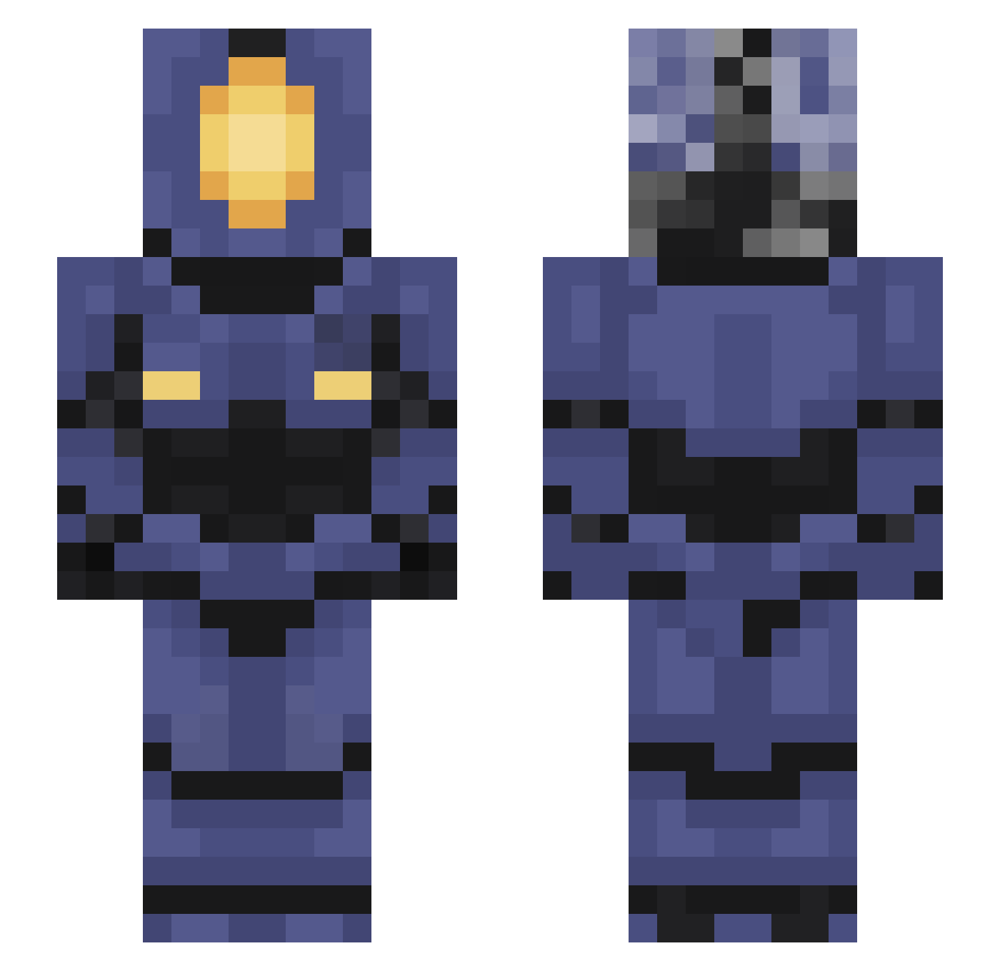 anya_wolf3 Minecraft skin, front and back view