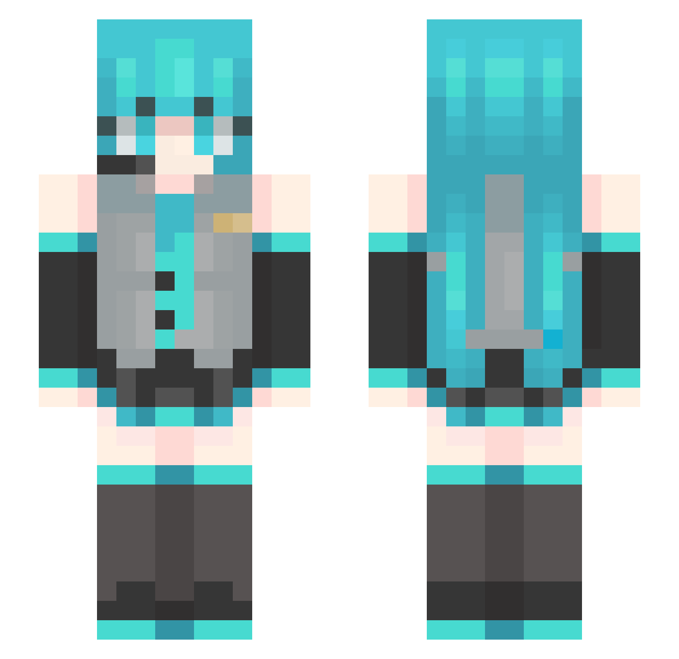 CommunistSoviet Minecraft skin, front and back view