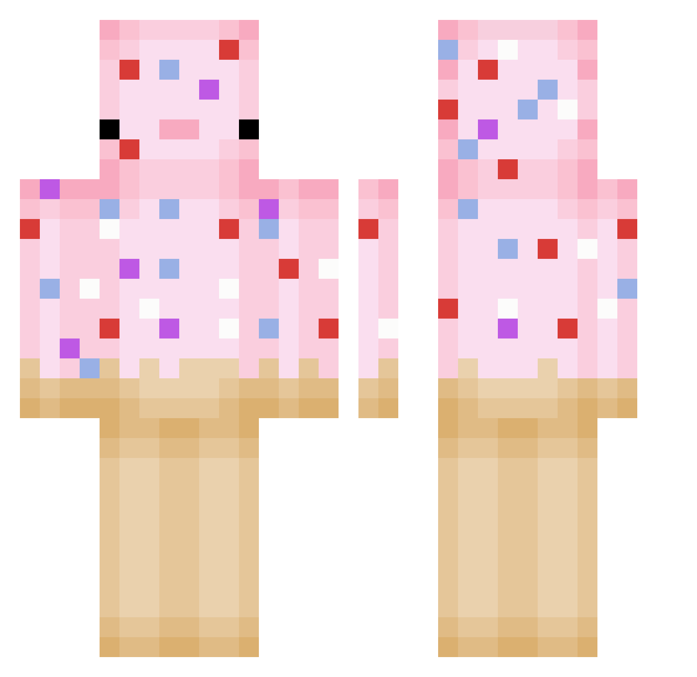 Willemmr007 Minecraft skin, front and back view