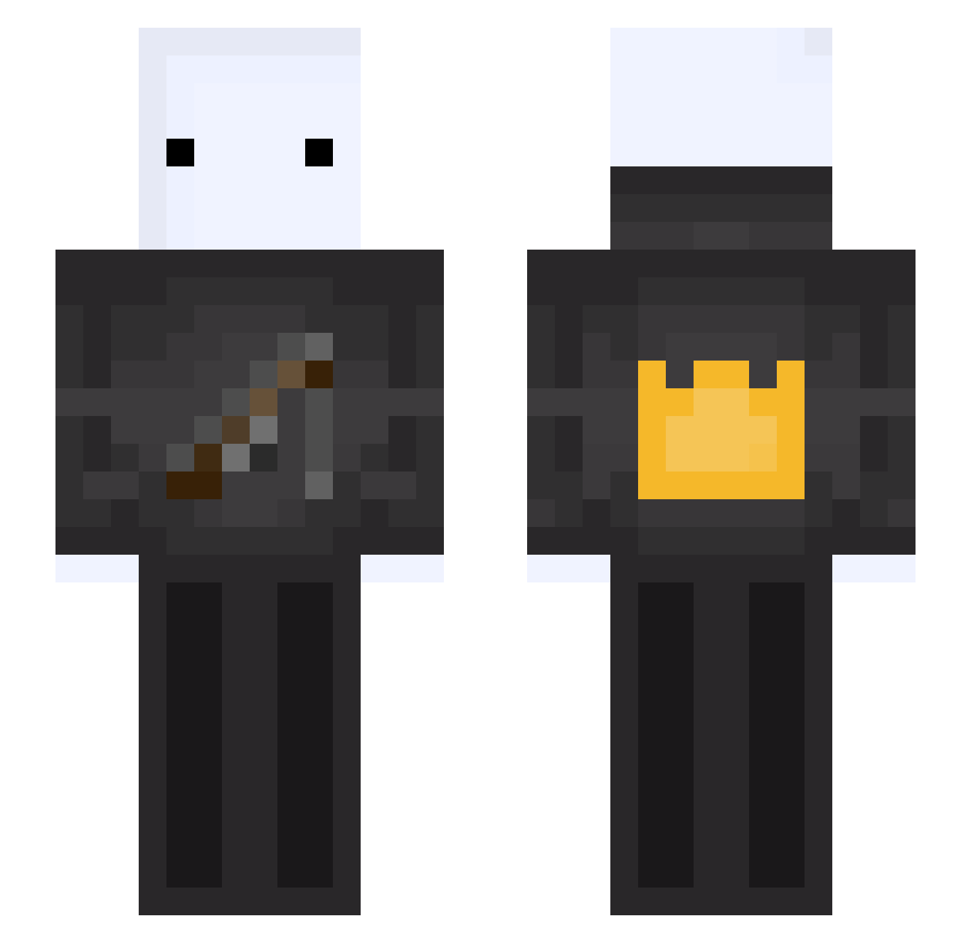 zytrexxx Minecraft skin, front and back view