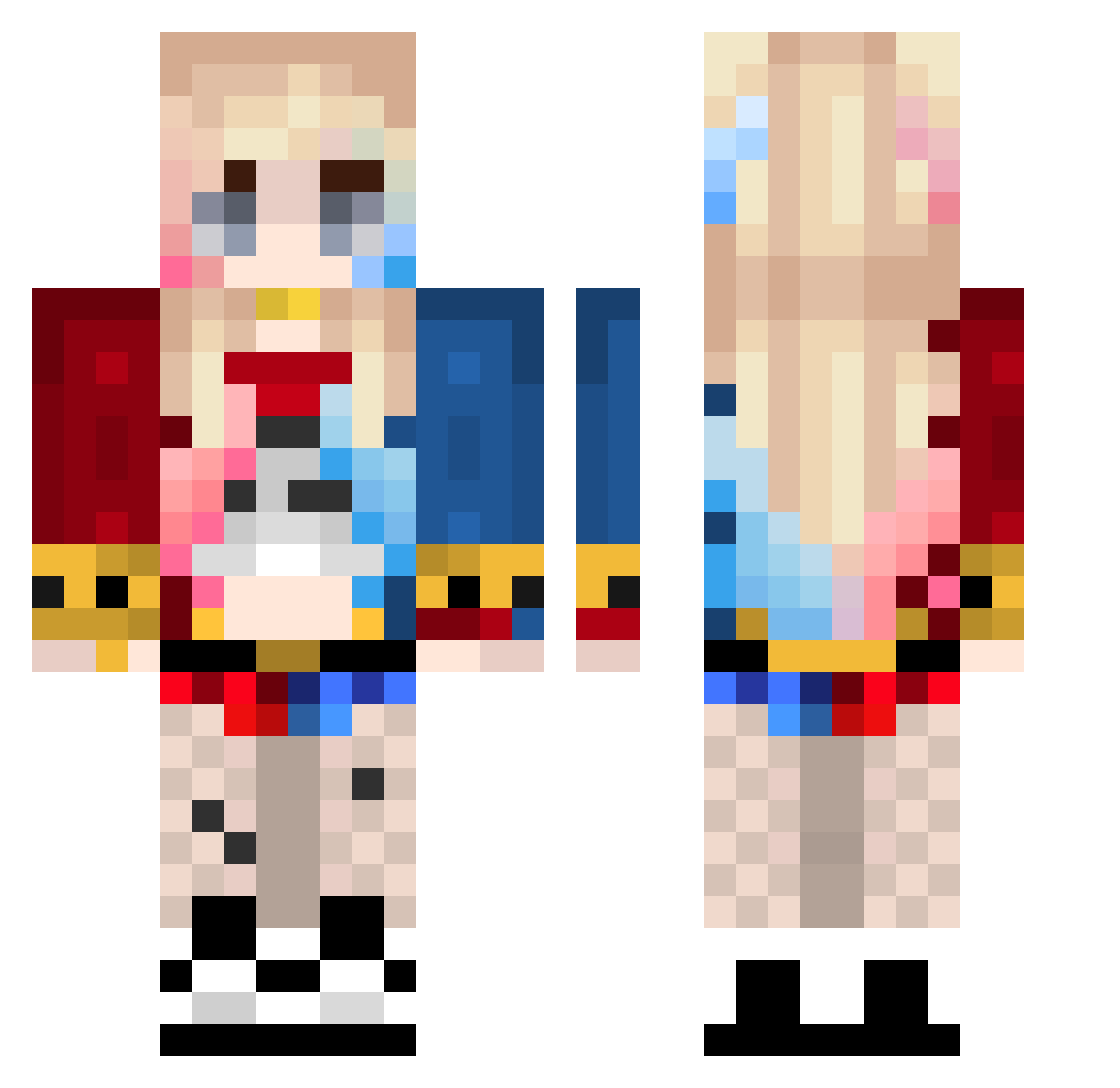 L3NGK3R Minecraft skin, front and back view