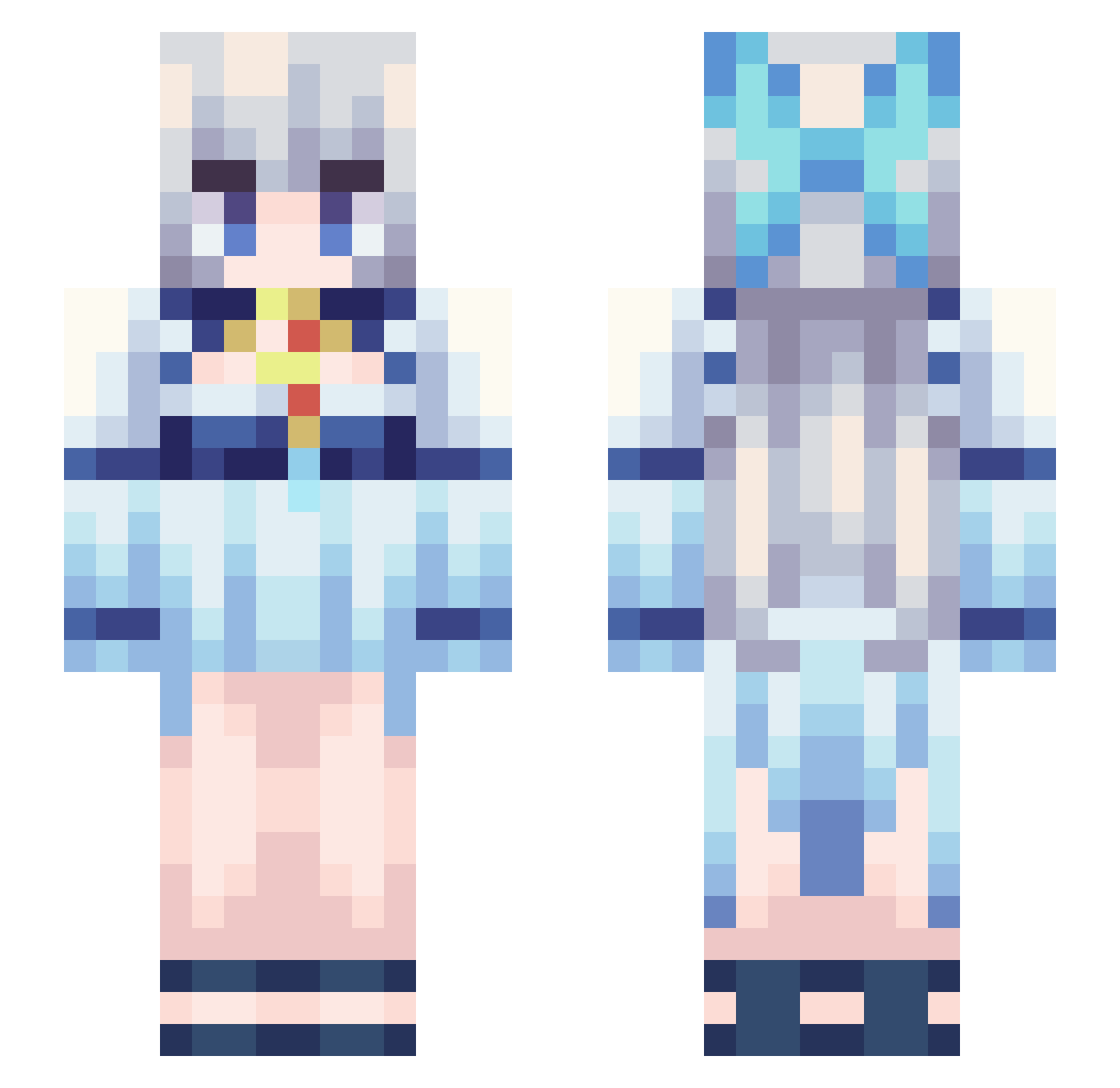 kugua2333 Minecraft skin, front and back view
