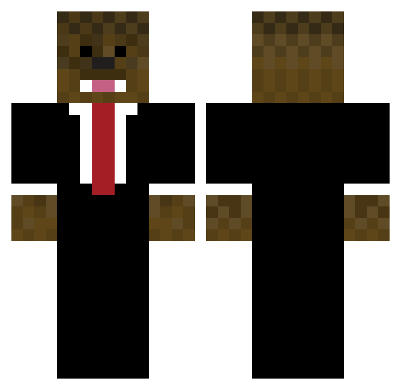 cyberlife01 Minecraft skin, front and back view