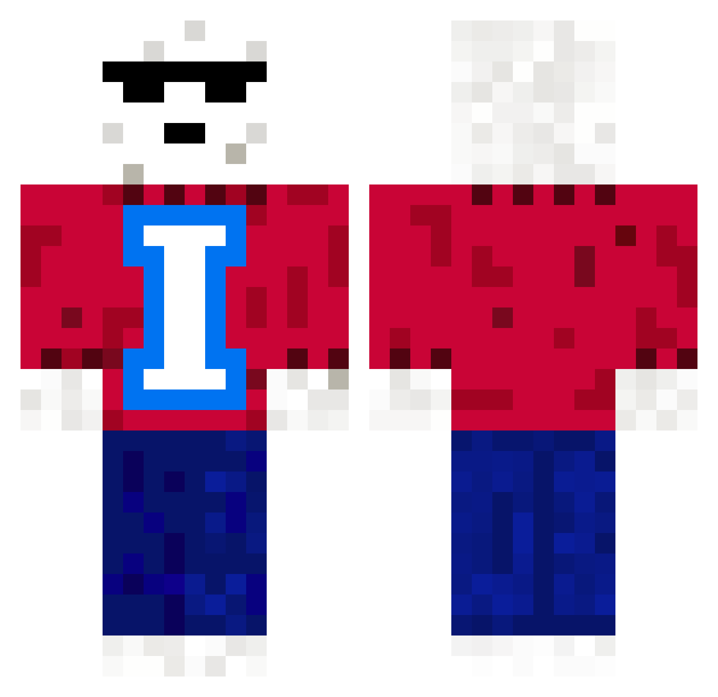 DestoryerofTacos Minecraft skin, front and back view