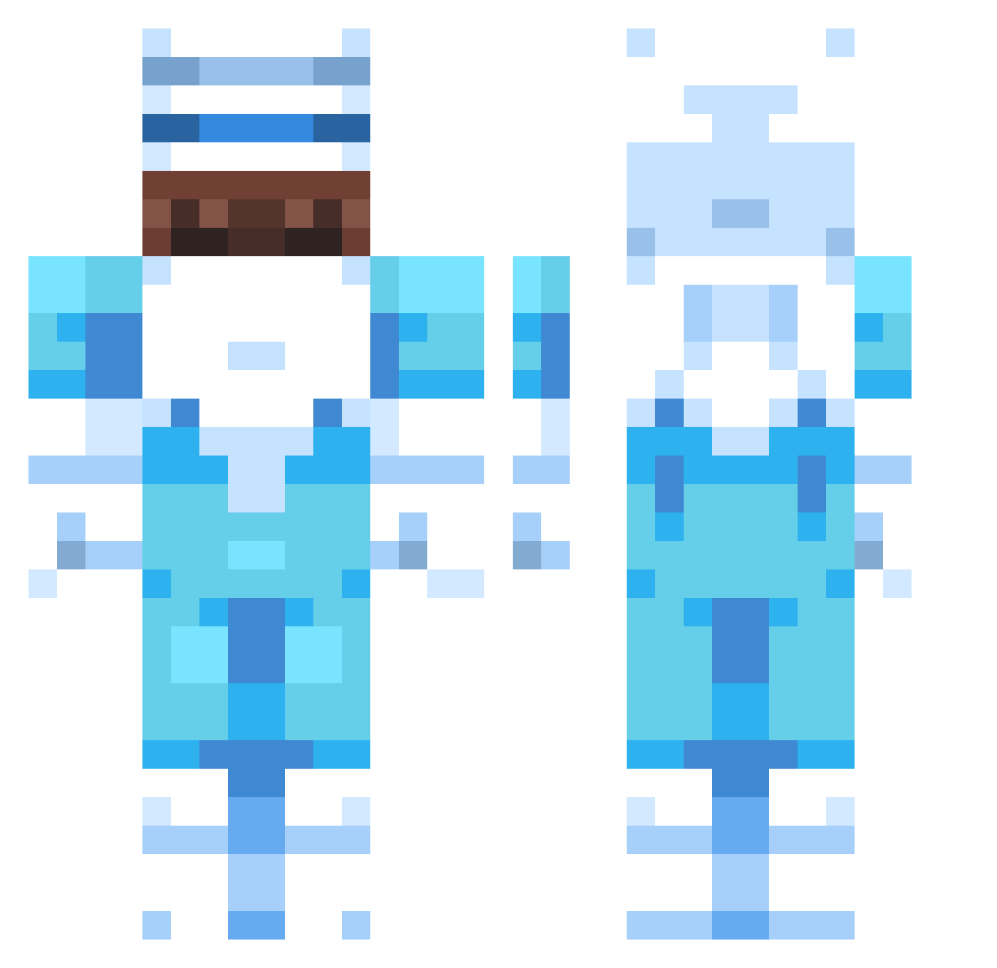 thwill Minecraft skin, front and back view