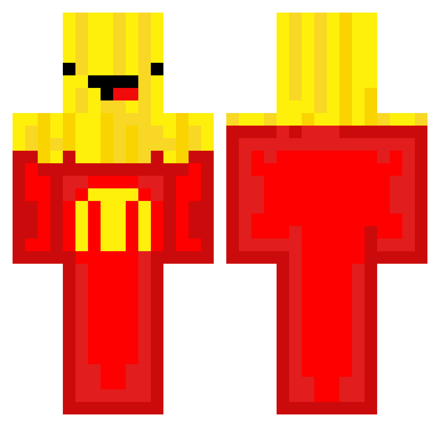coolsamurai Minecraft skin, front and back view