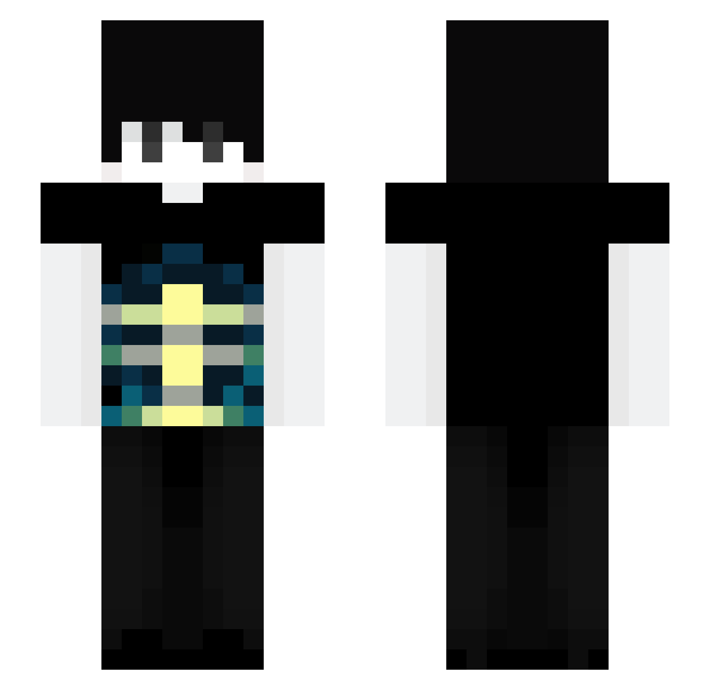 _stussy Minecraft skin, front and back view