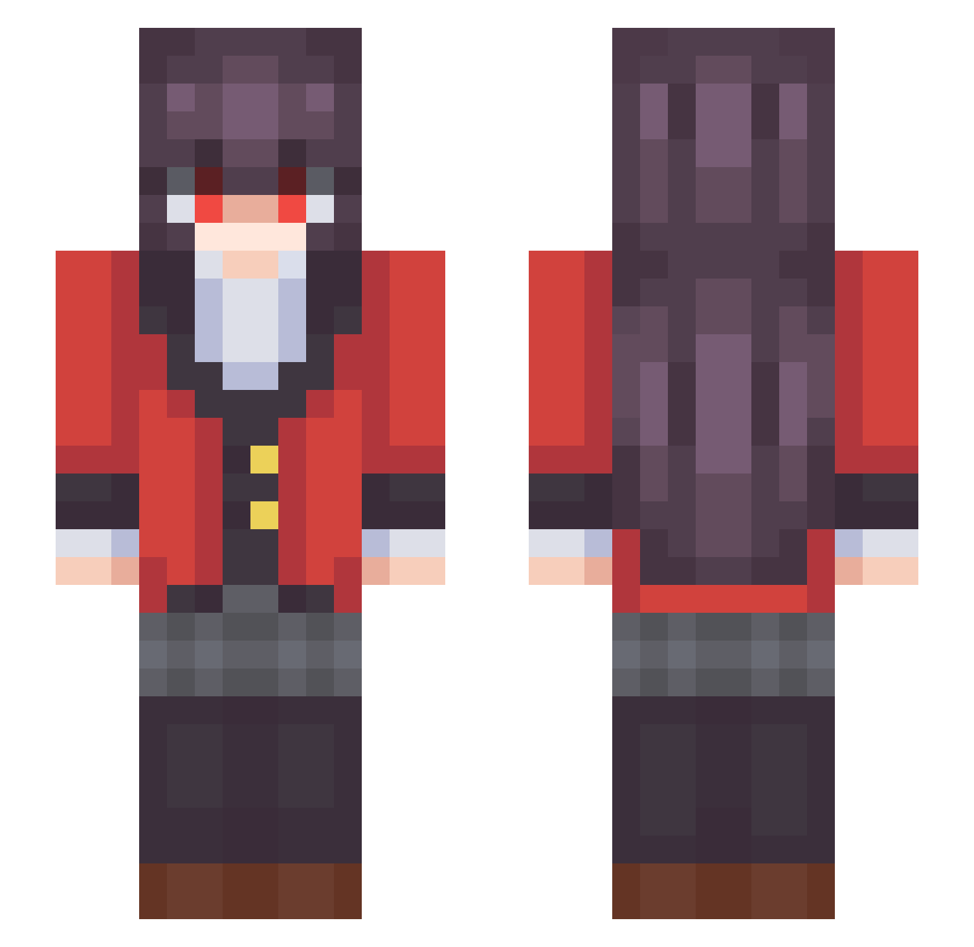 beedan_ Minecraft skin, front and back view