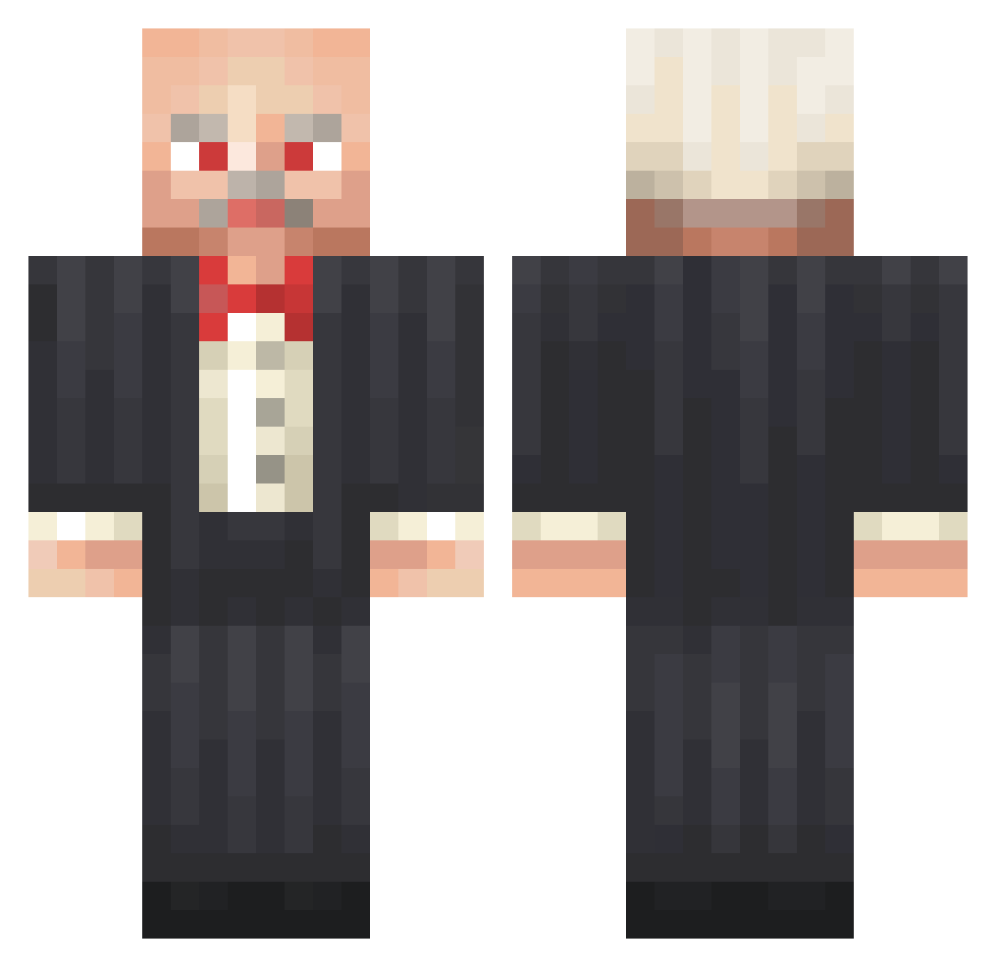 MATIGAGATI Minecraft skin, front and back view