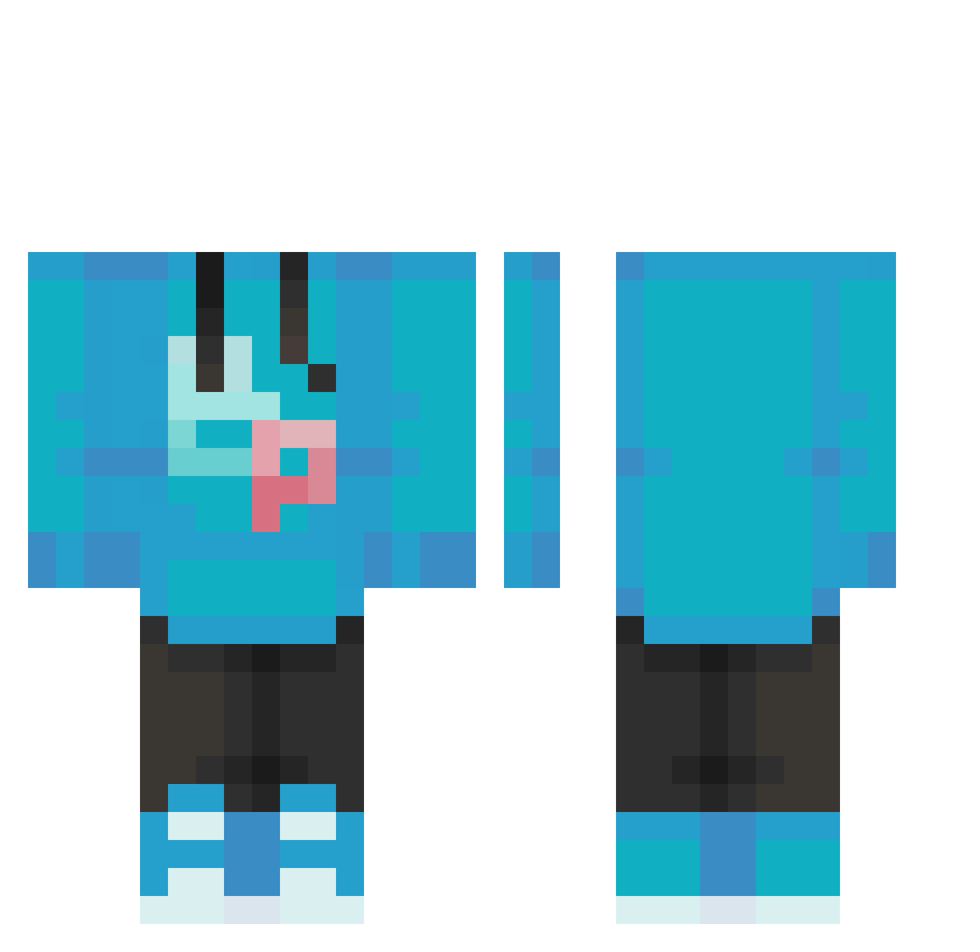 milkman_zeffix Minecraft skin, front and back view