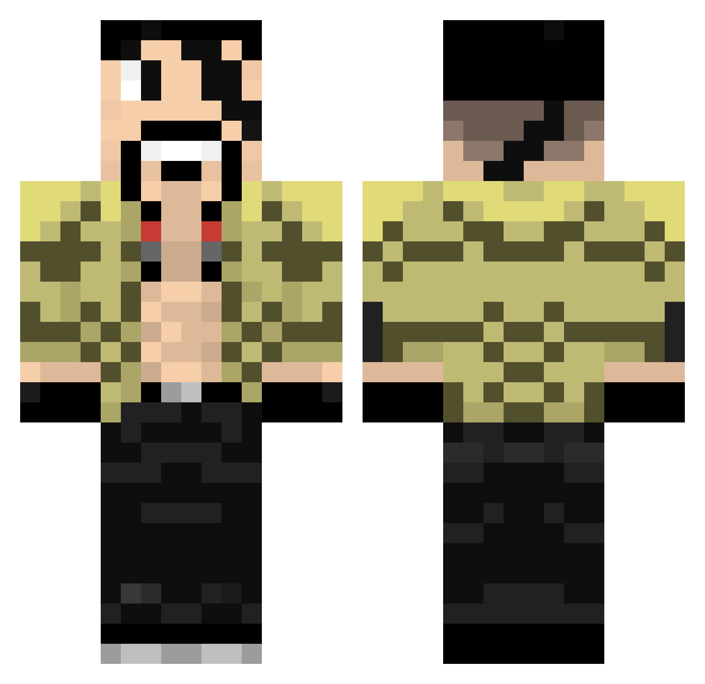 misuki_htz Minecraft skin, front and back view