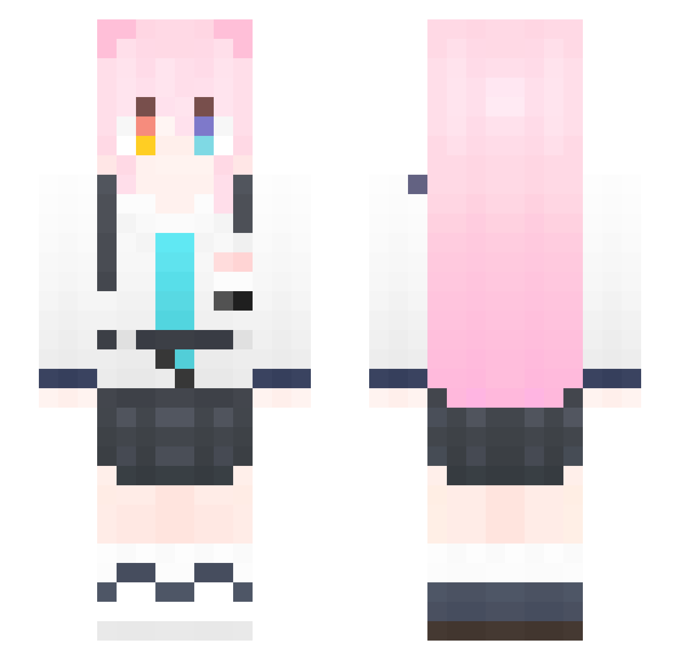 Kleber_DD Minecraft skin, front and back view