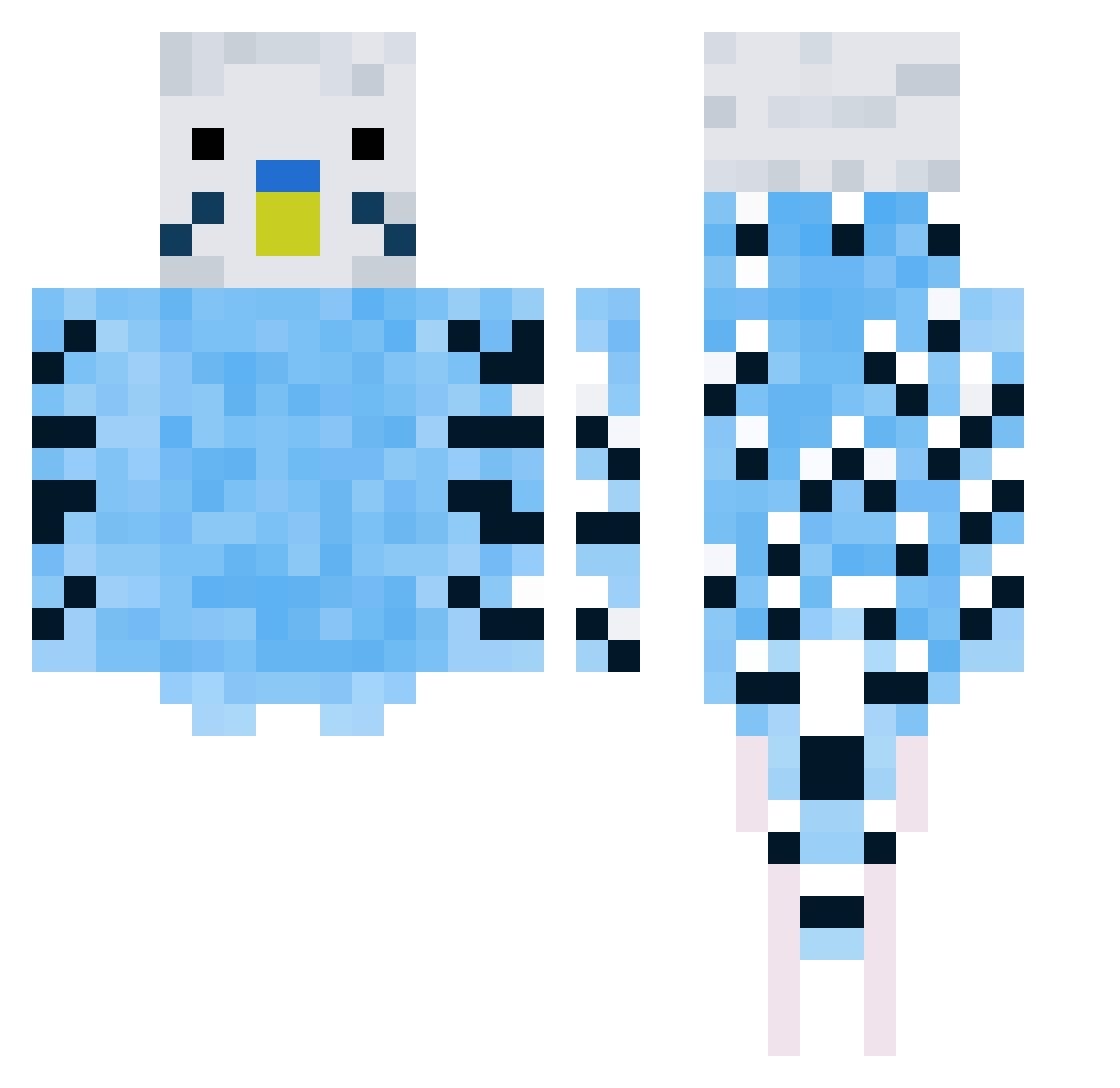 ozynat0r Minecraft skin, front and back view