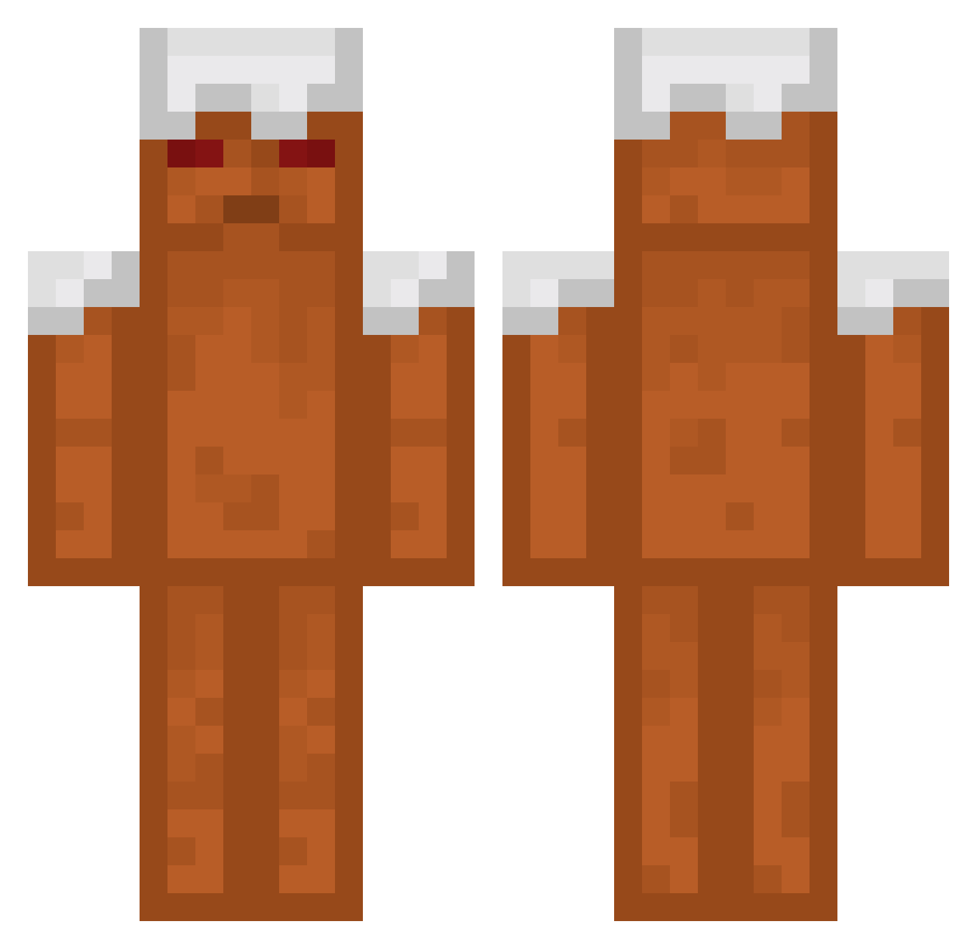 FusonBlade Minecraft skin, front and back view