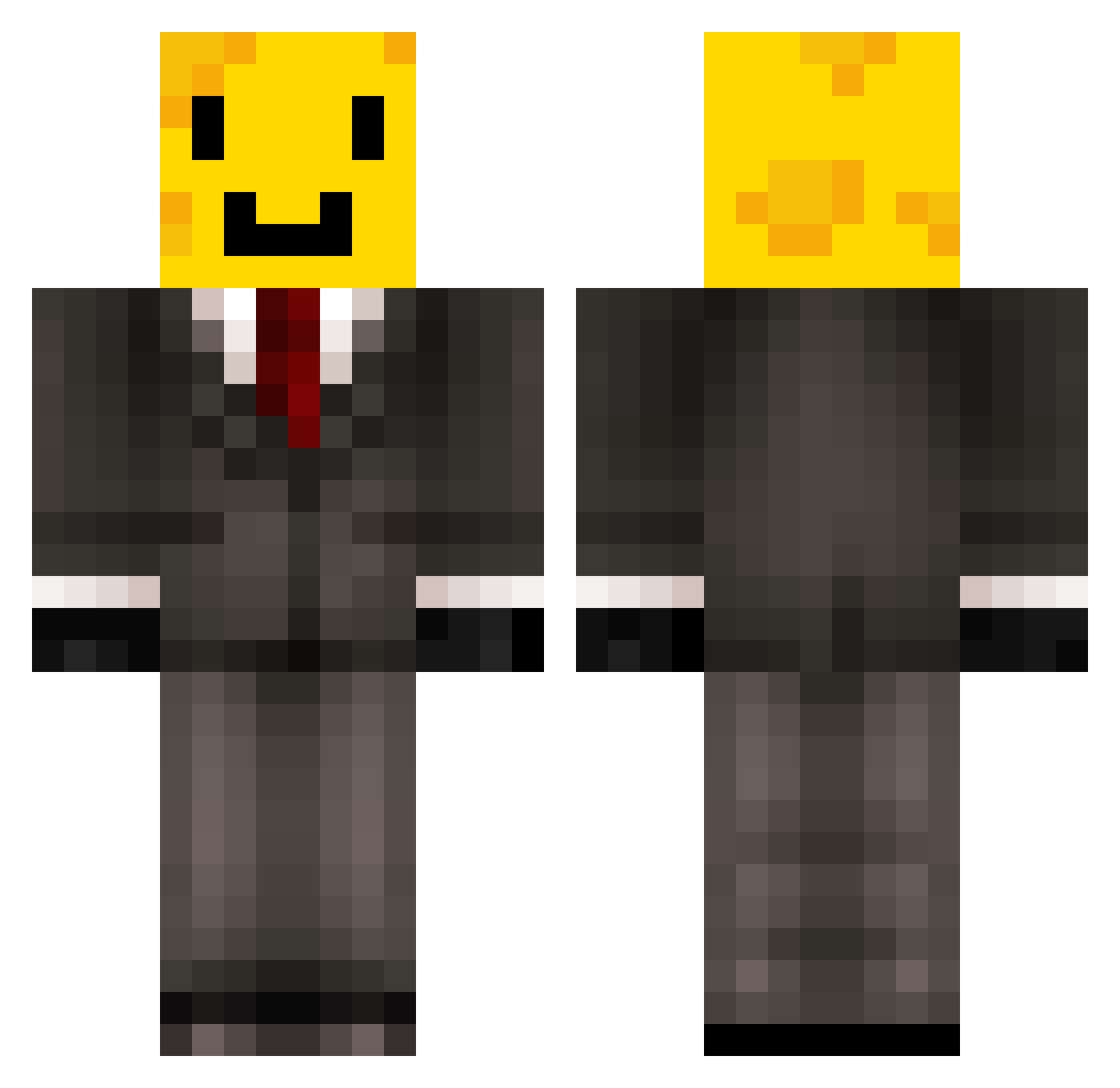 Mac_AndCheese_ Minecraft skin, front and back view