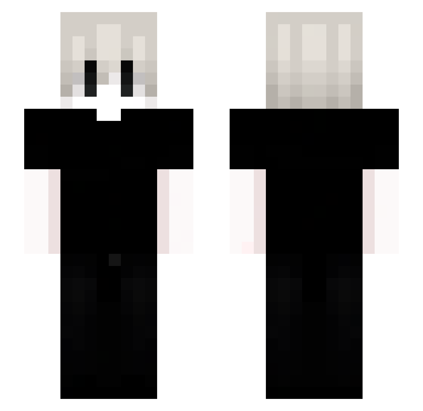 SkyFairy666 Minecraft skin, front and back view
